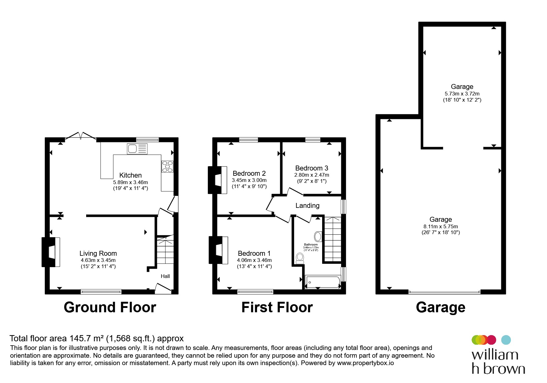 3, Brierley Road, Barnsley floorplan
