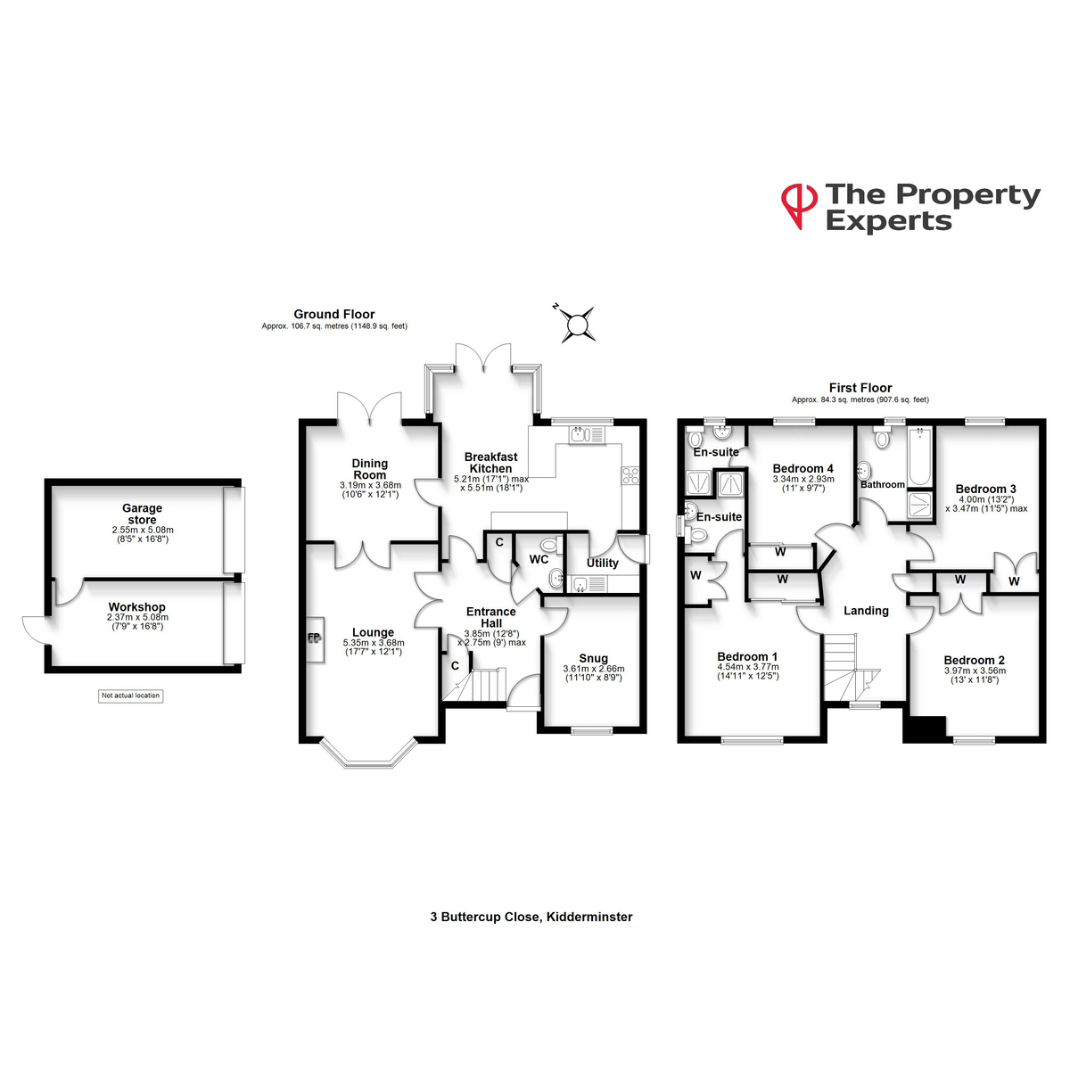3, Buttercup Close, Kidderminster floorplan