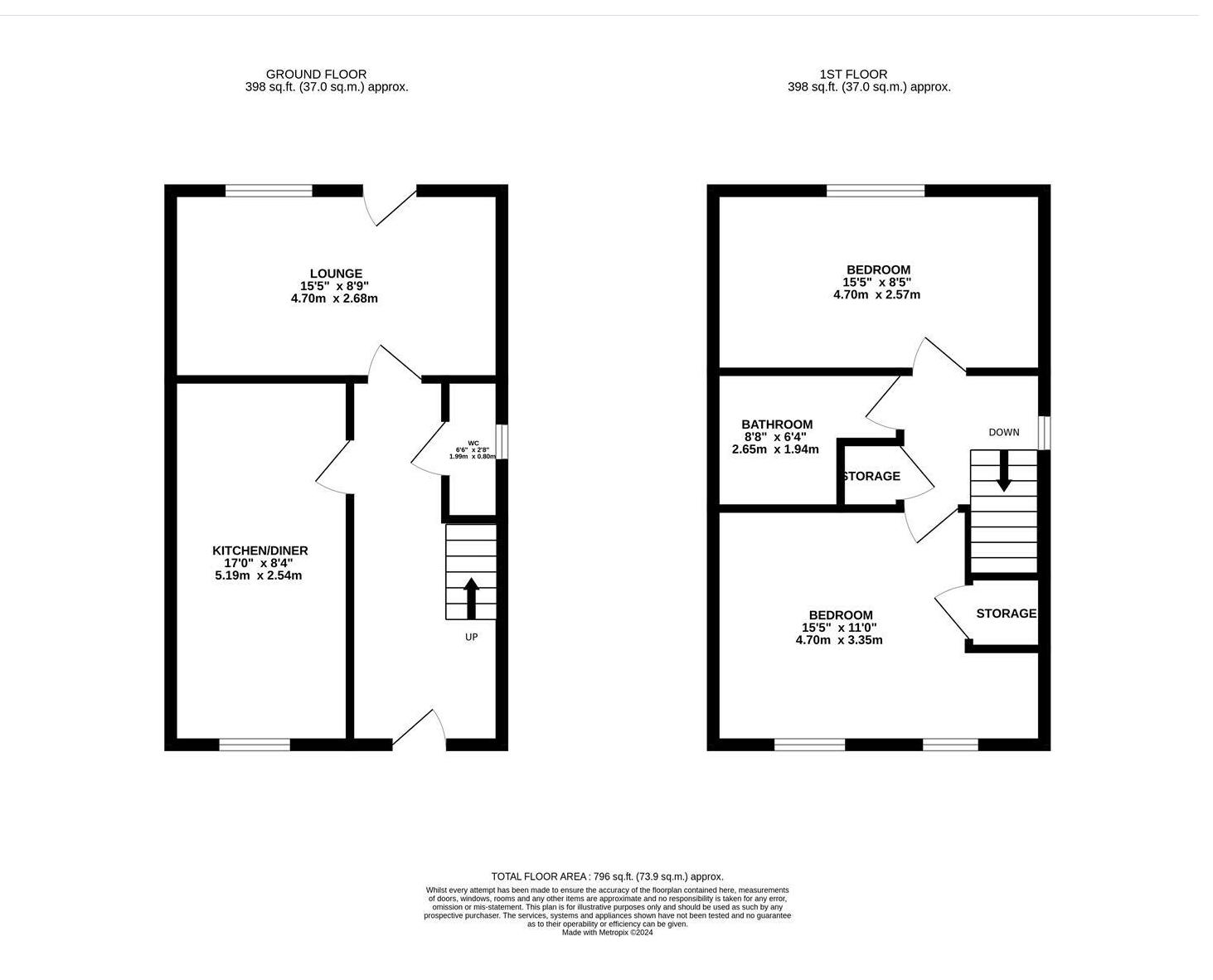 27, Kensington Close, Northampton floorplan