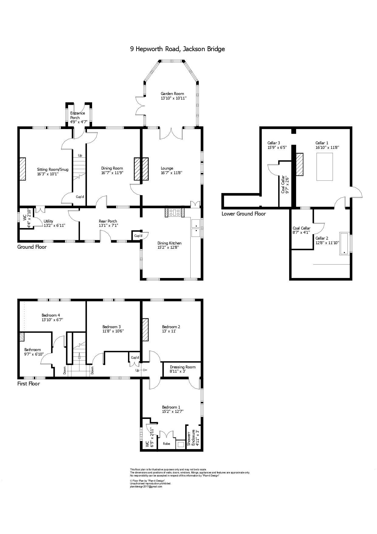 Kemp House, 9, Hepworth Road, Holmfirth floorplan