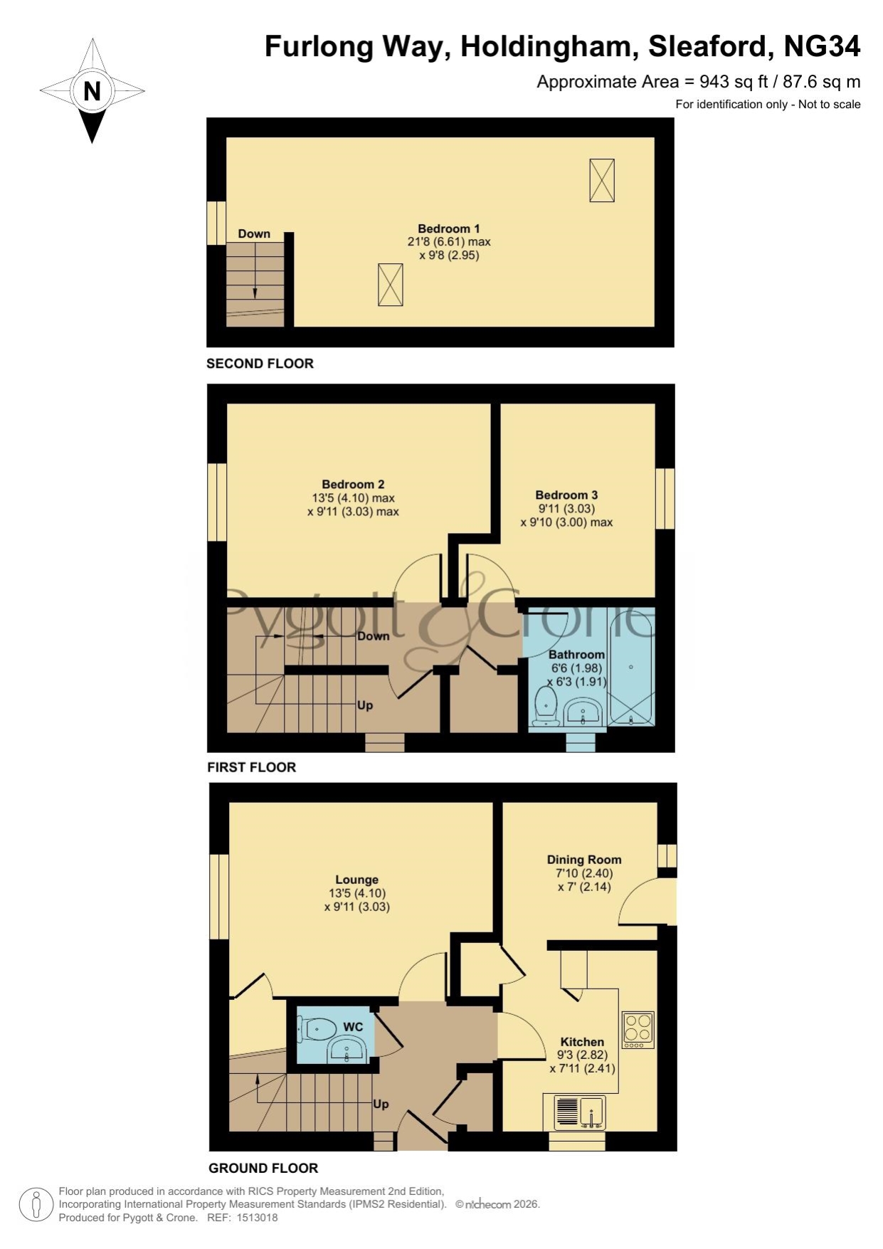 68, Furlong Way, Sleaford floorplan