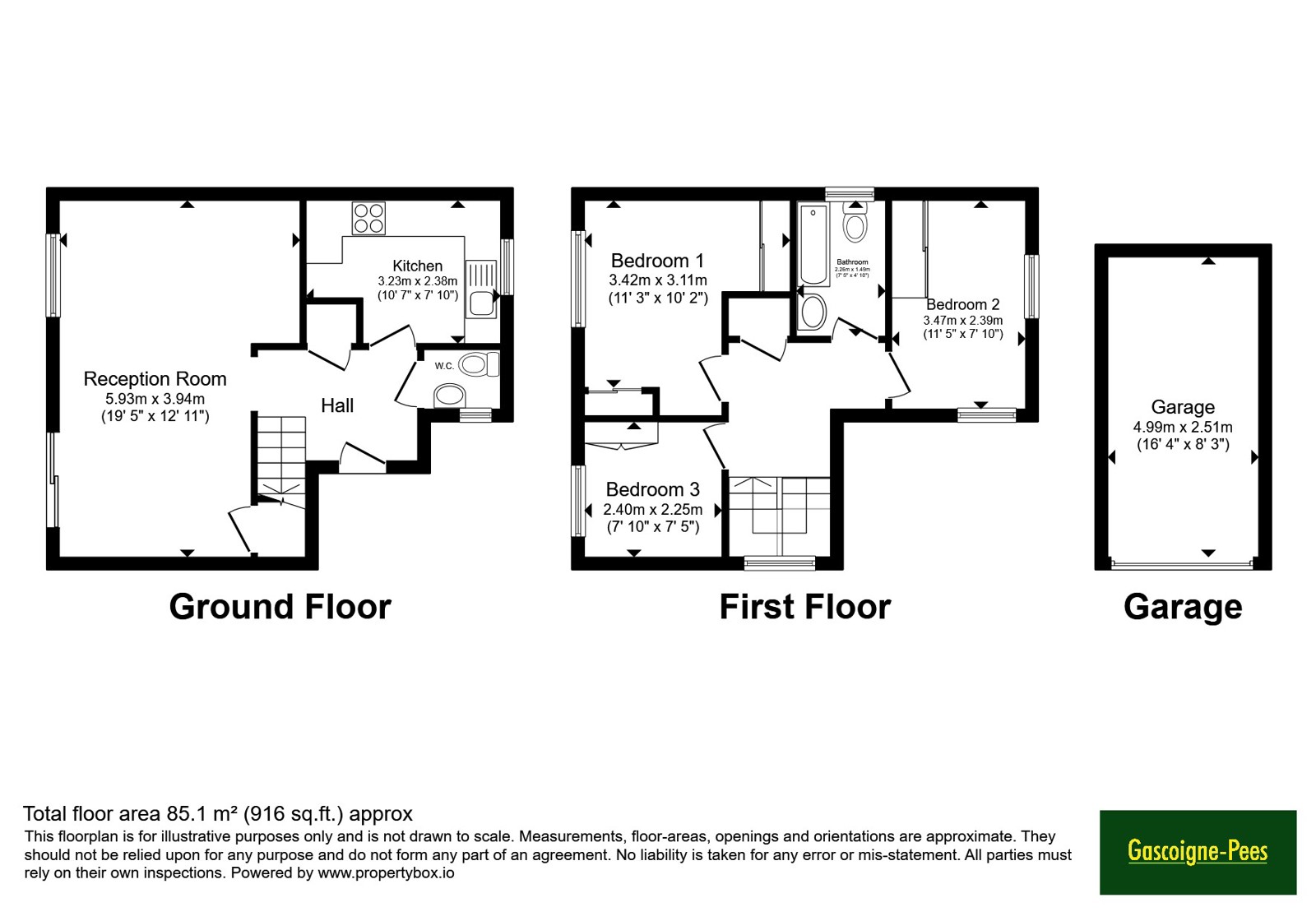 40A, Compton Crescent, Chessington floorplan