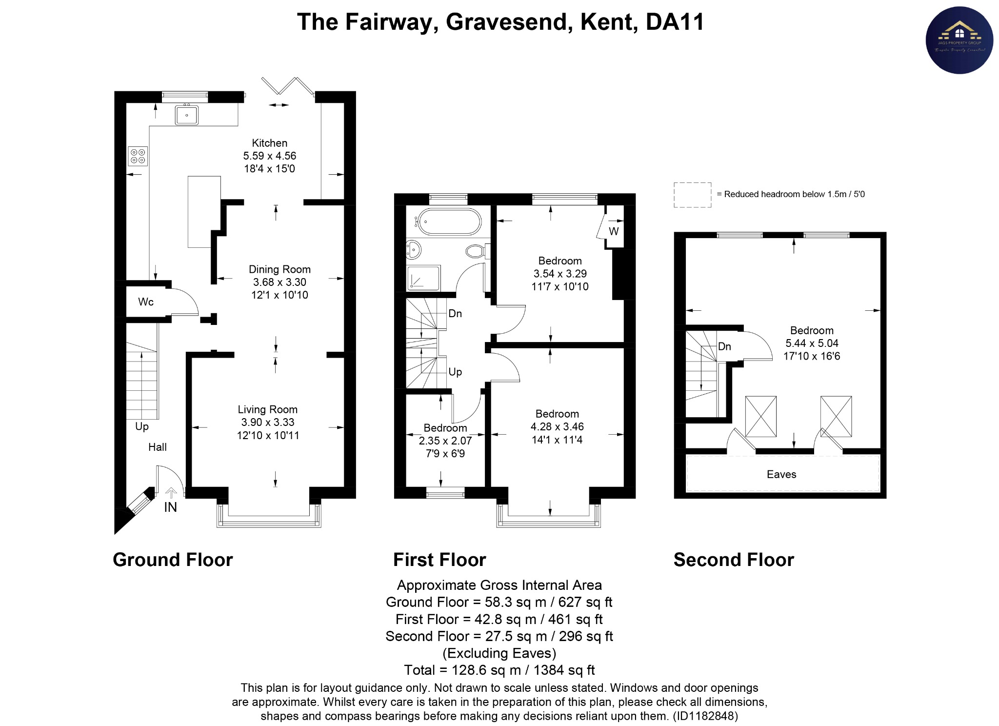 17, The Fairway, Gravesend floorplan