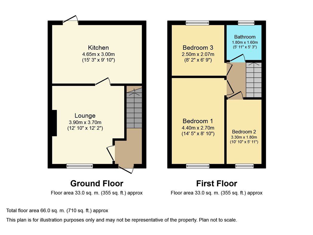 84, East Lea, Newbiggin-by-the-Sea floorplan