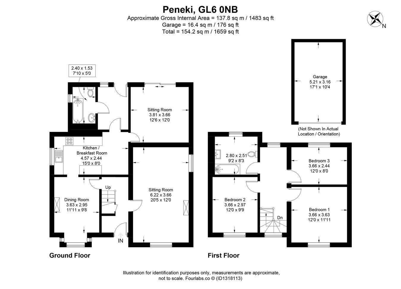 Peneki, Northfields Road, Nailsworth floorplan