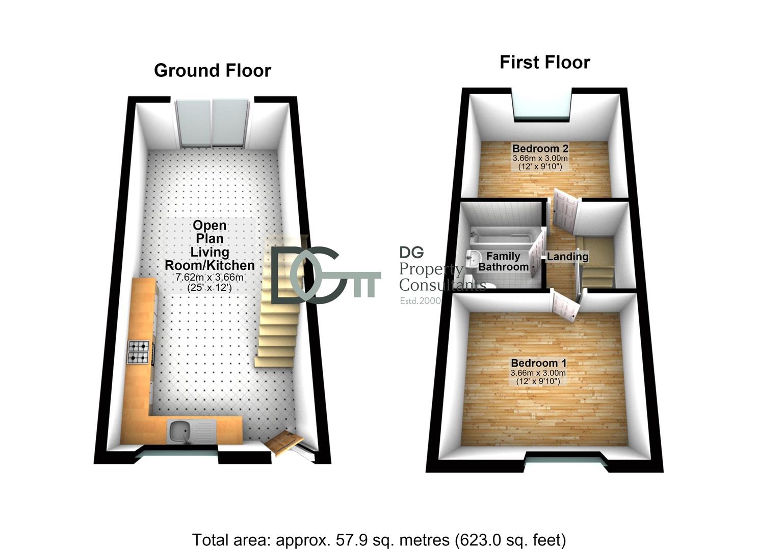42, Dovedale, Bushmead, Luton floorplan