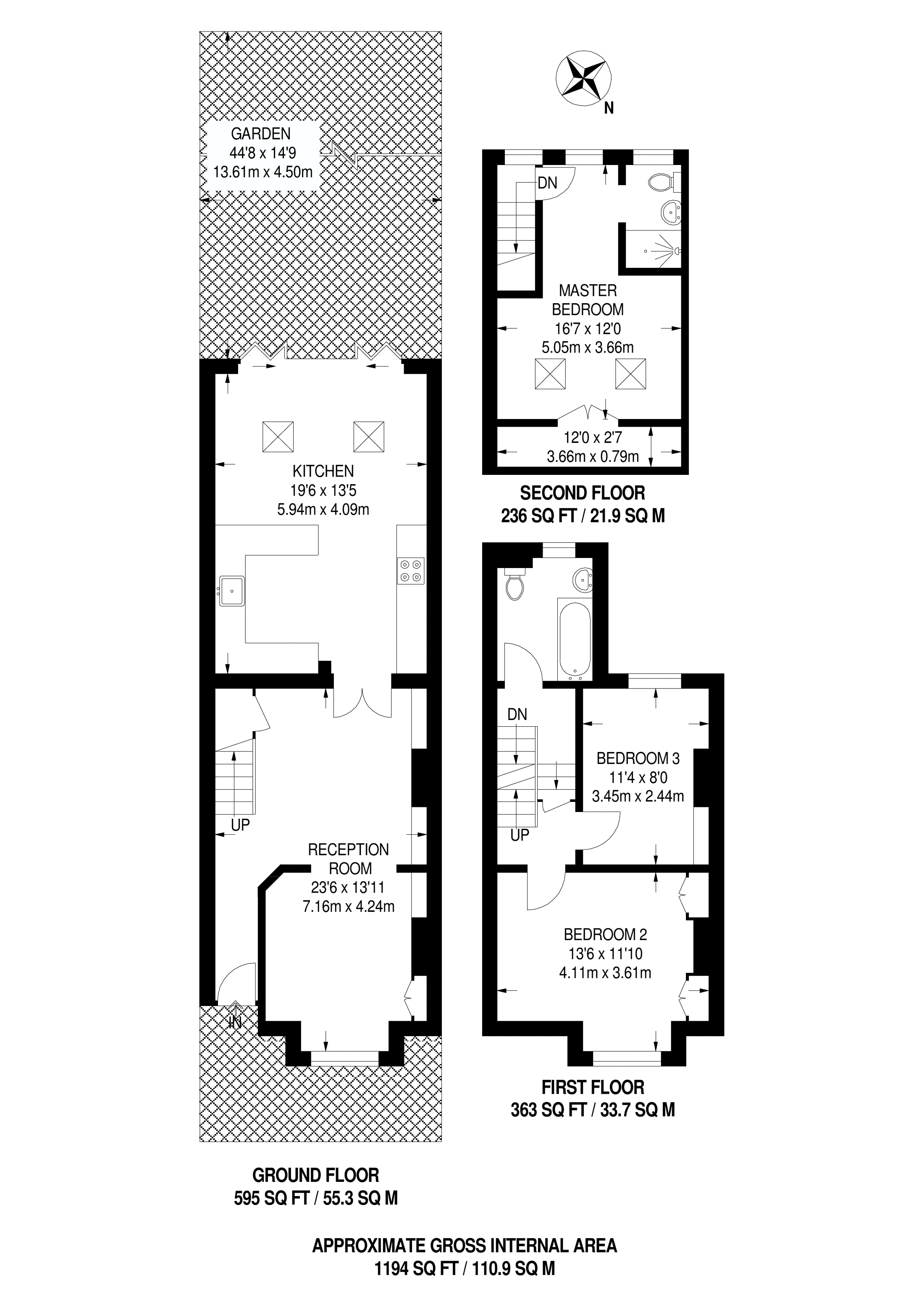 3 Bedrooms Terraced house for sale in Queens Road, New Malden KT3