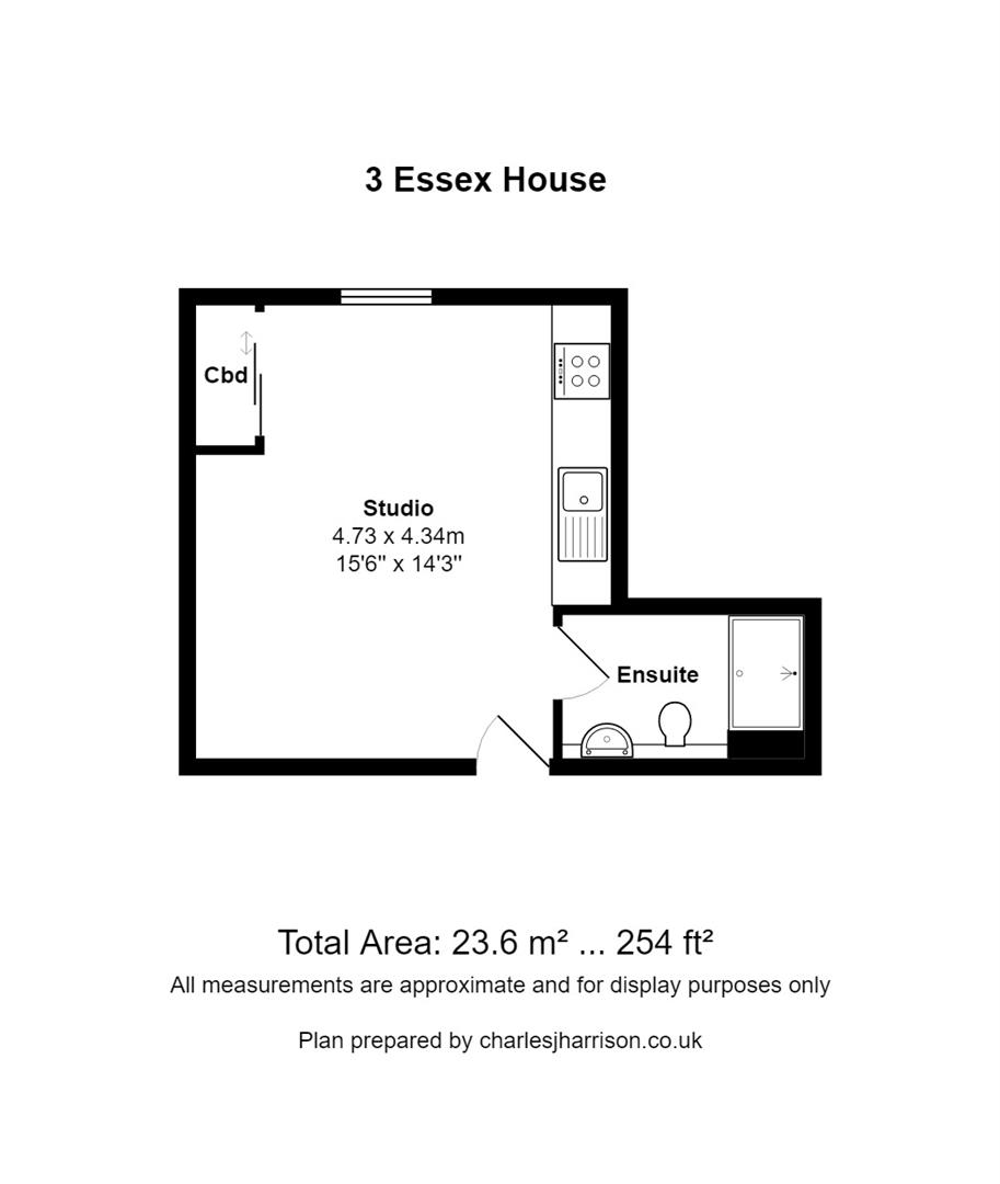 Flat 3 Essex House, 71 Regent Street, Cambridge floorplan