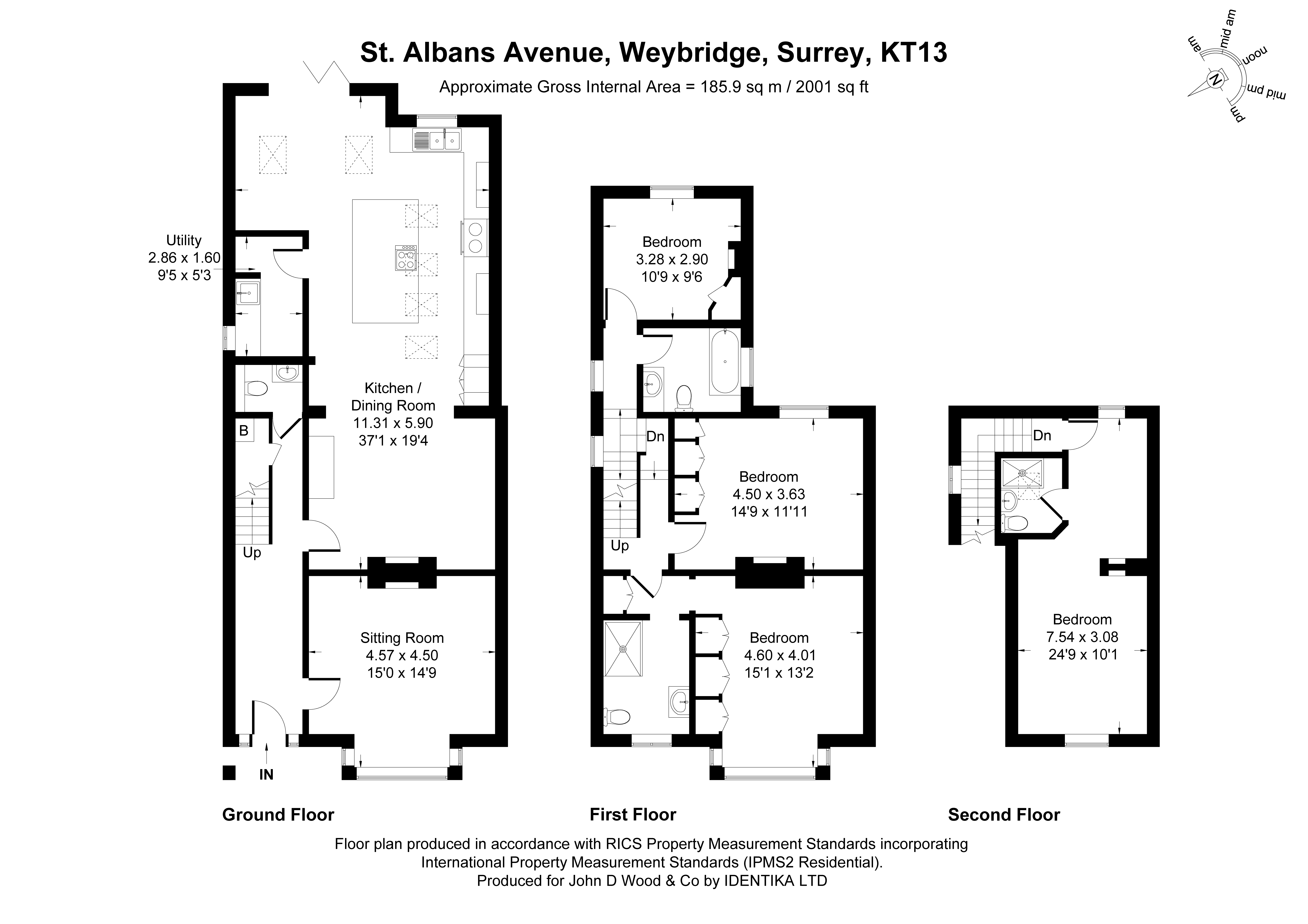 11, St. Albans Avenue, Surrey floorplan
