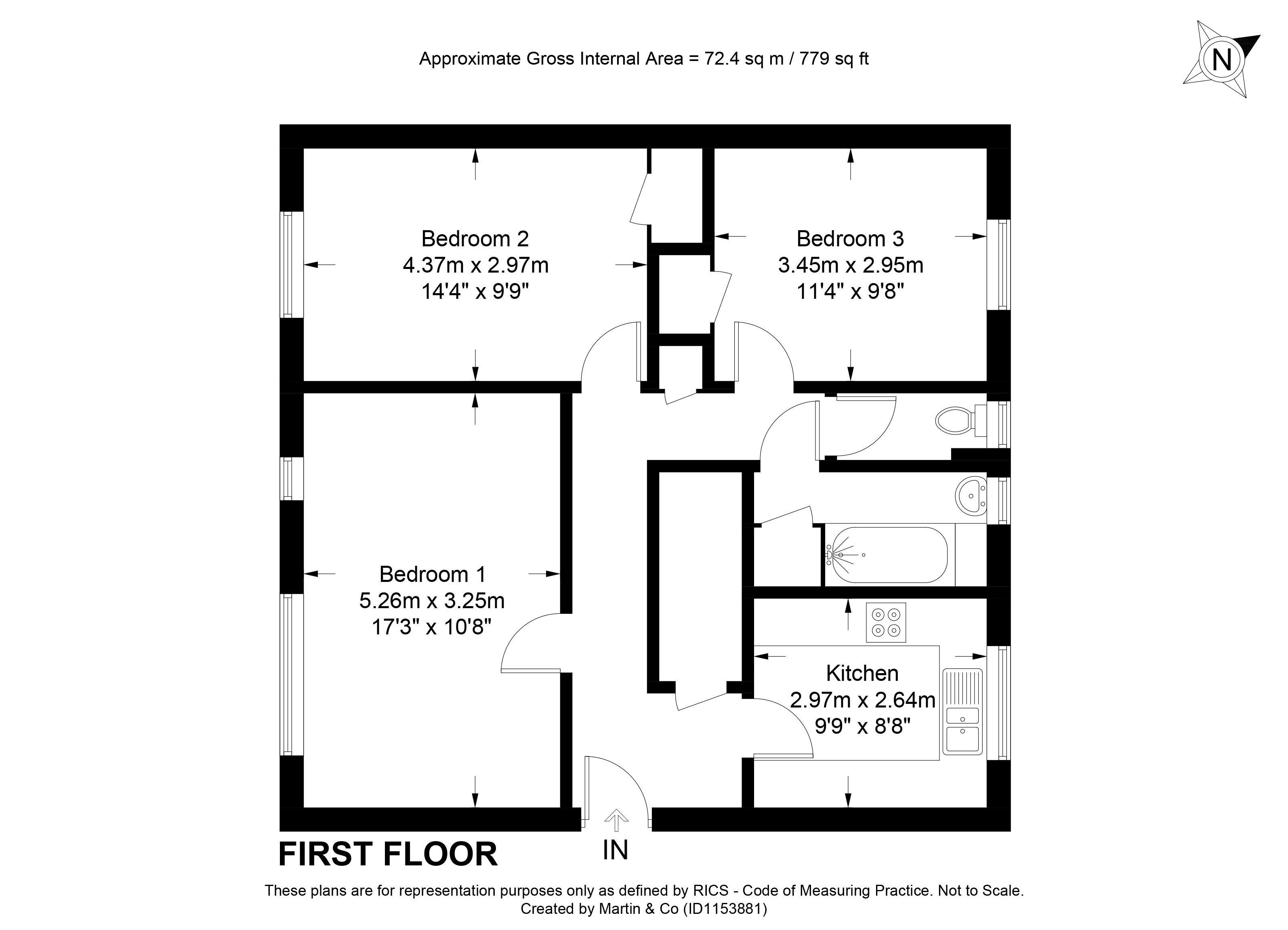 3, Woolford Close, Winchester floorplan