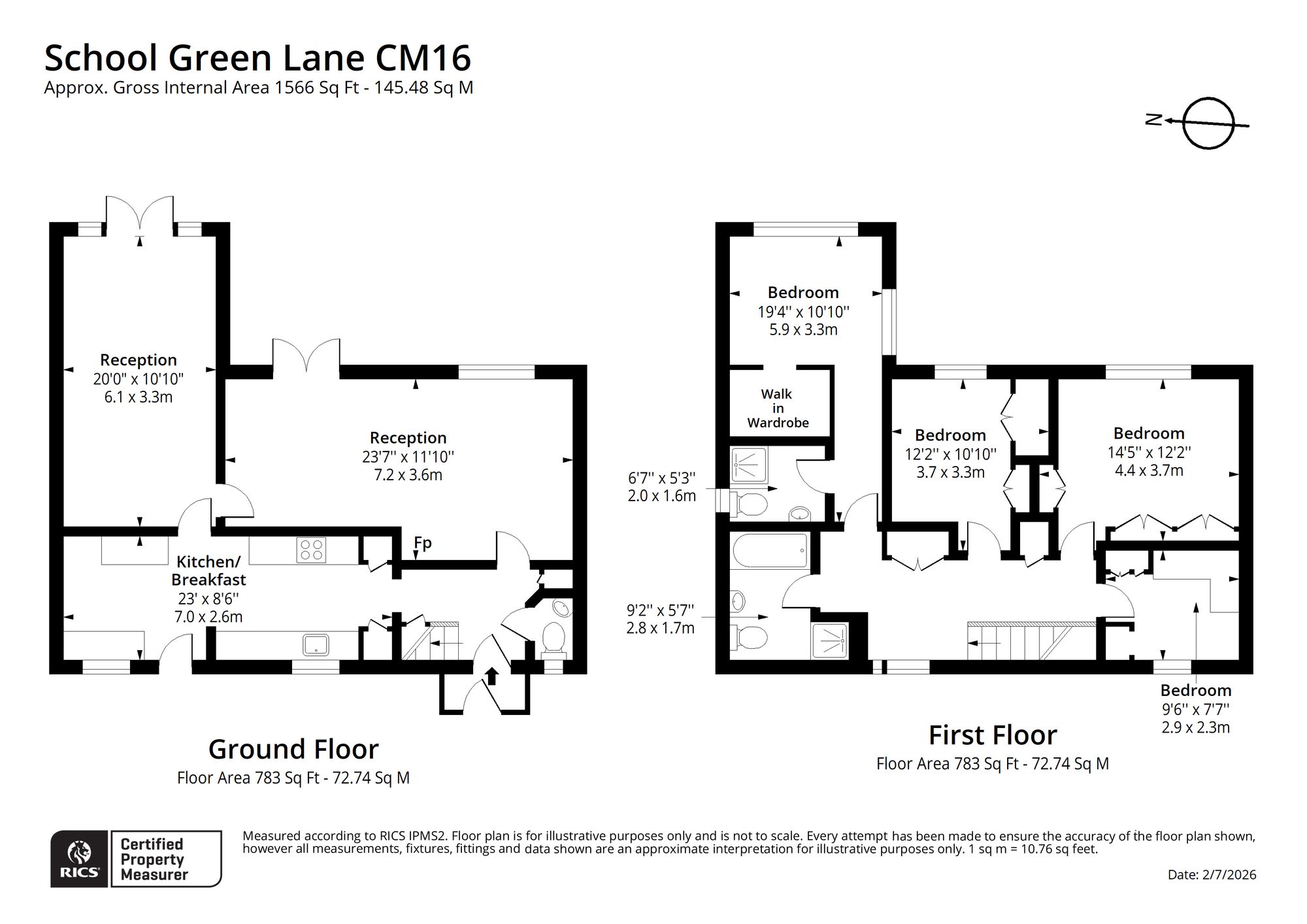 42 School Green Lane, Epping floorplan