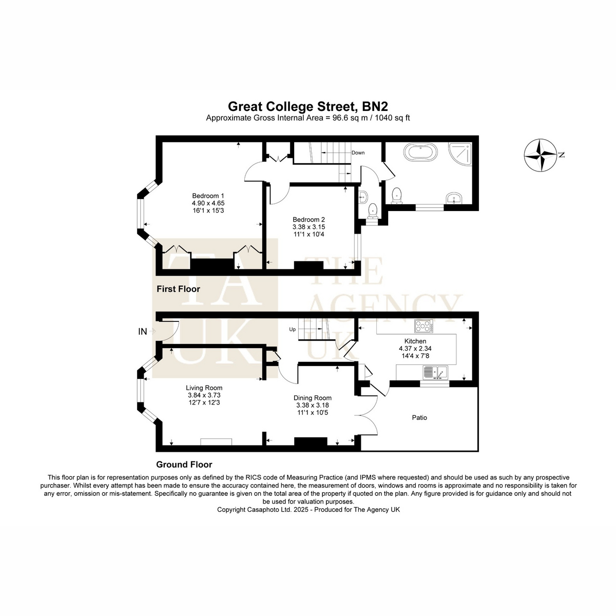 1, Great College Street, Brighton floorplan