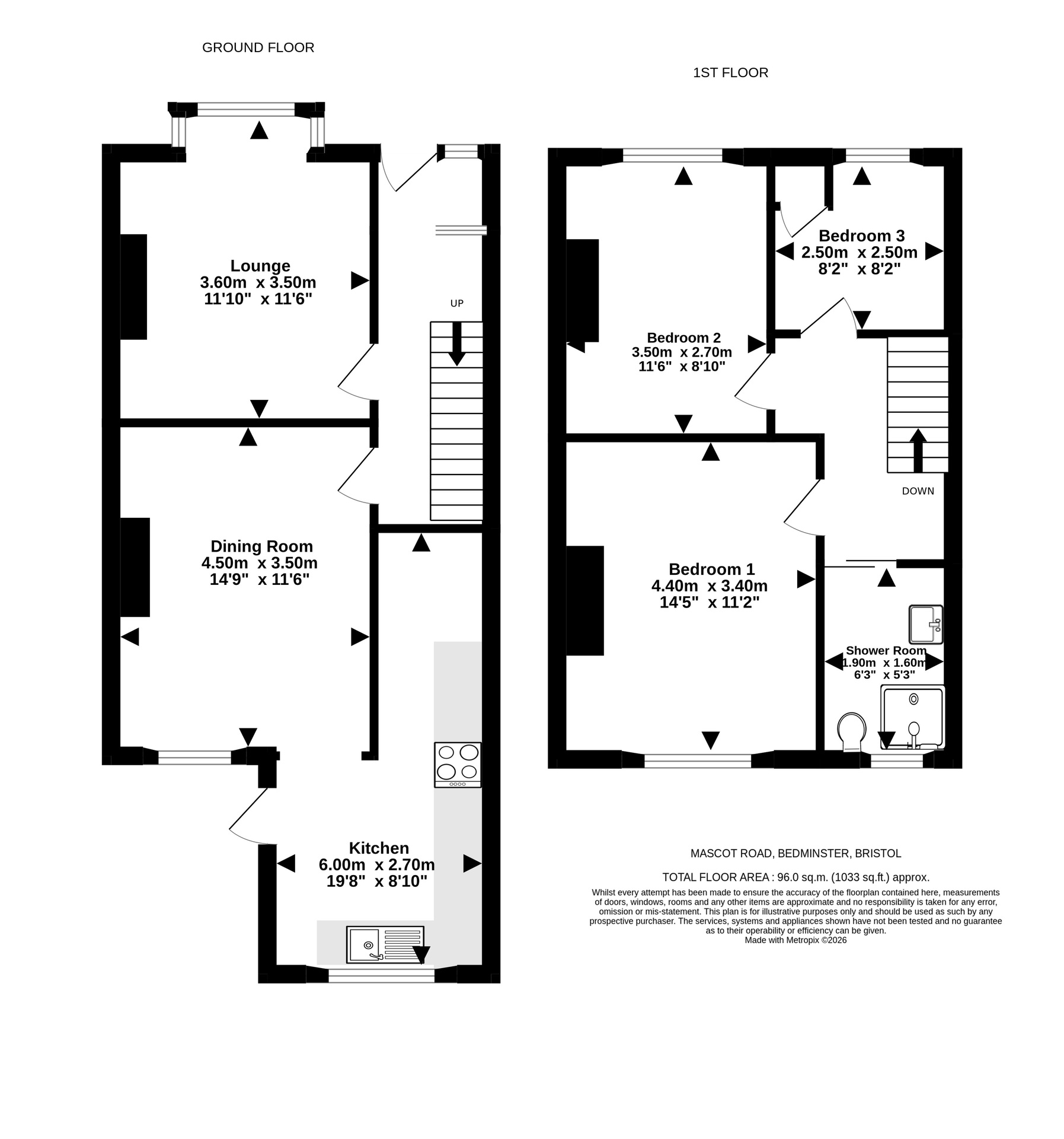 4 Mascot Road, Bristol floorplan
