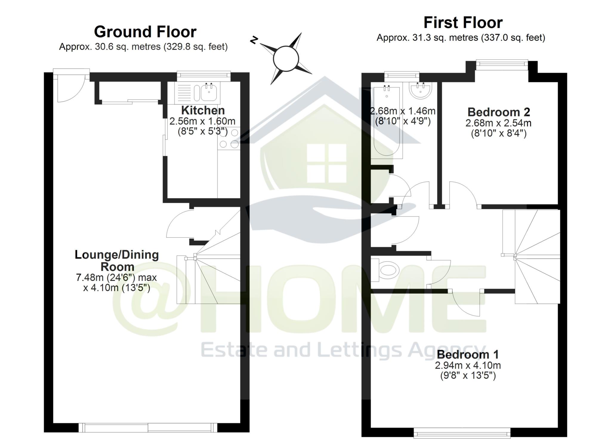 2 Bedrooms Terraced house to rent in The Gables, Wimblehurst Road, Horsham RH12