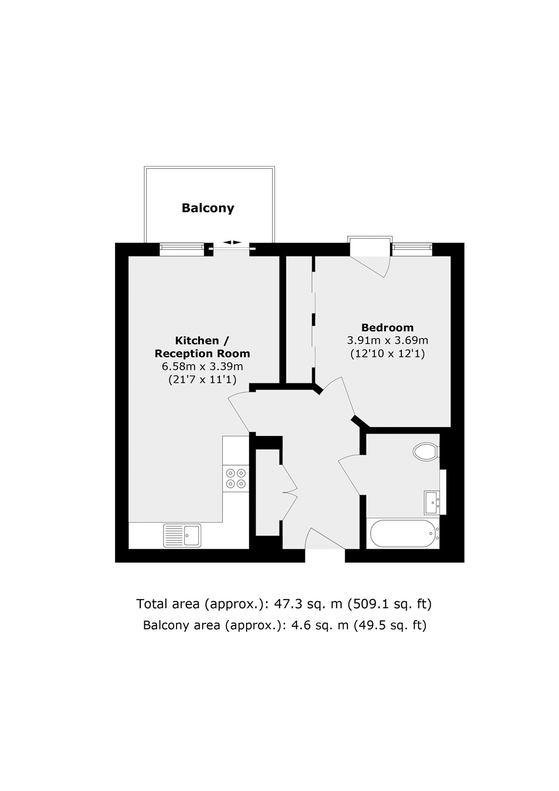 Flat 115, Wallace Court, 44, Tizzard Grove, London floorplan