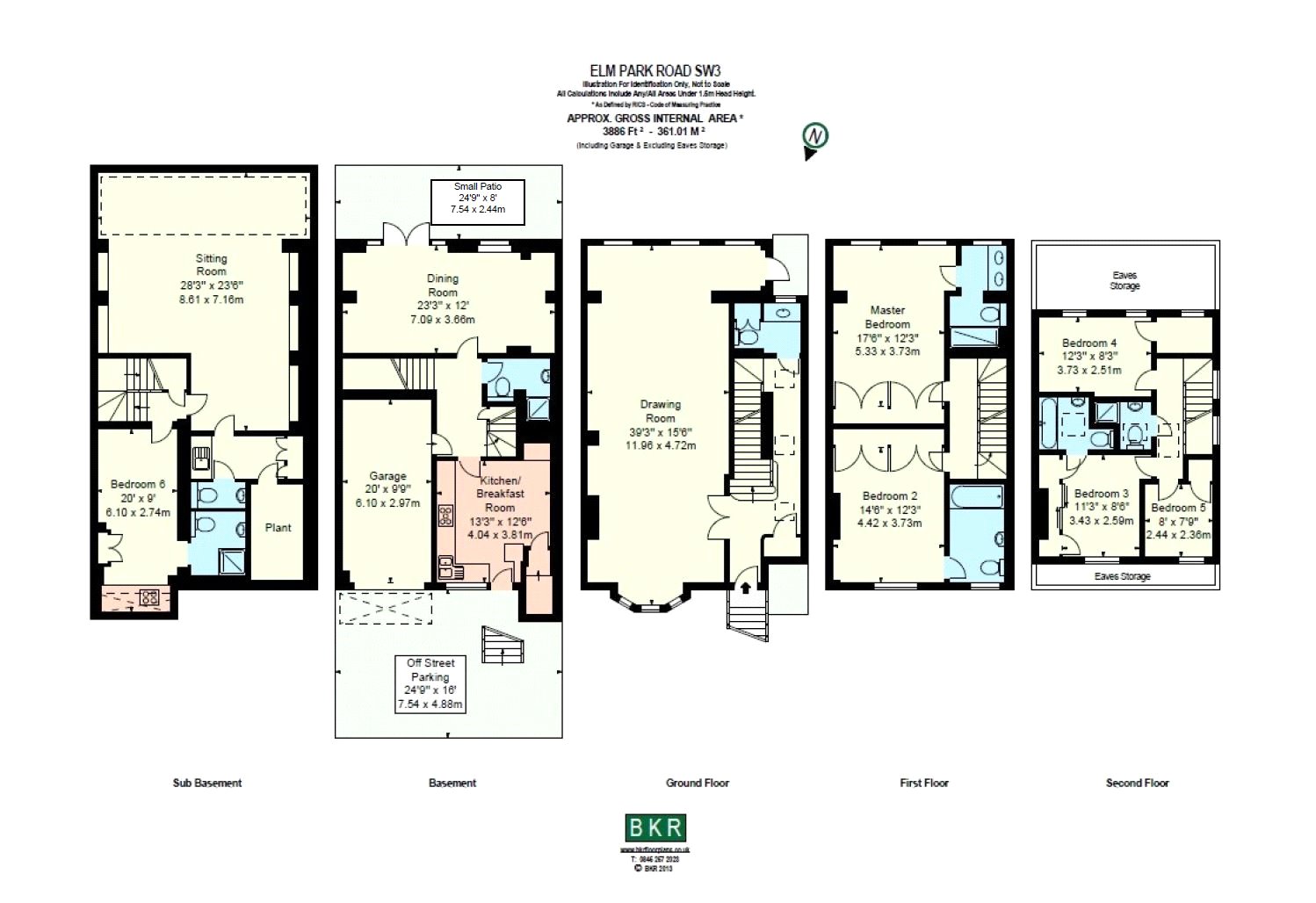2, Elm Park Road, London floorplan