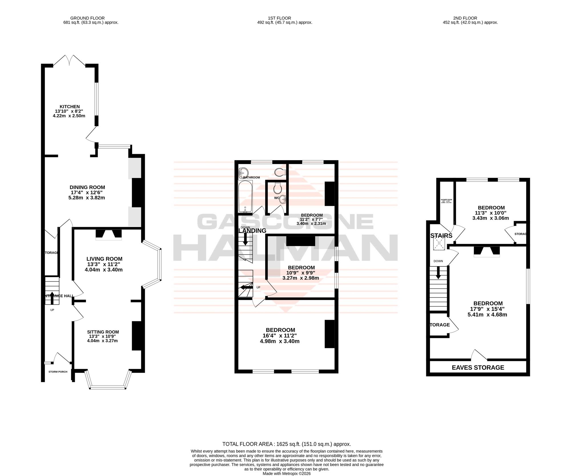 3 Abington Road, Sale floorplan