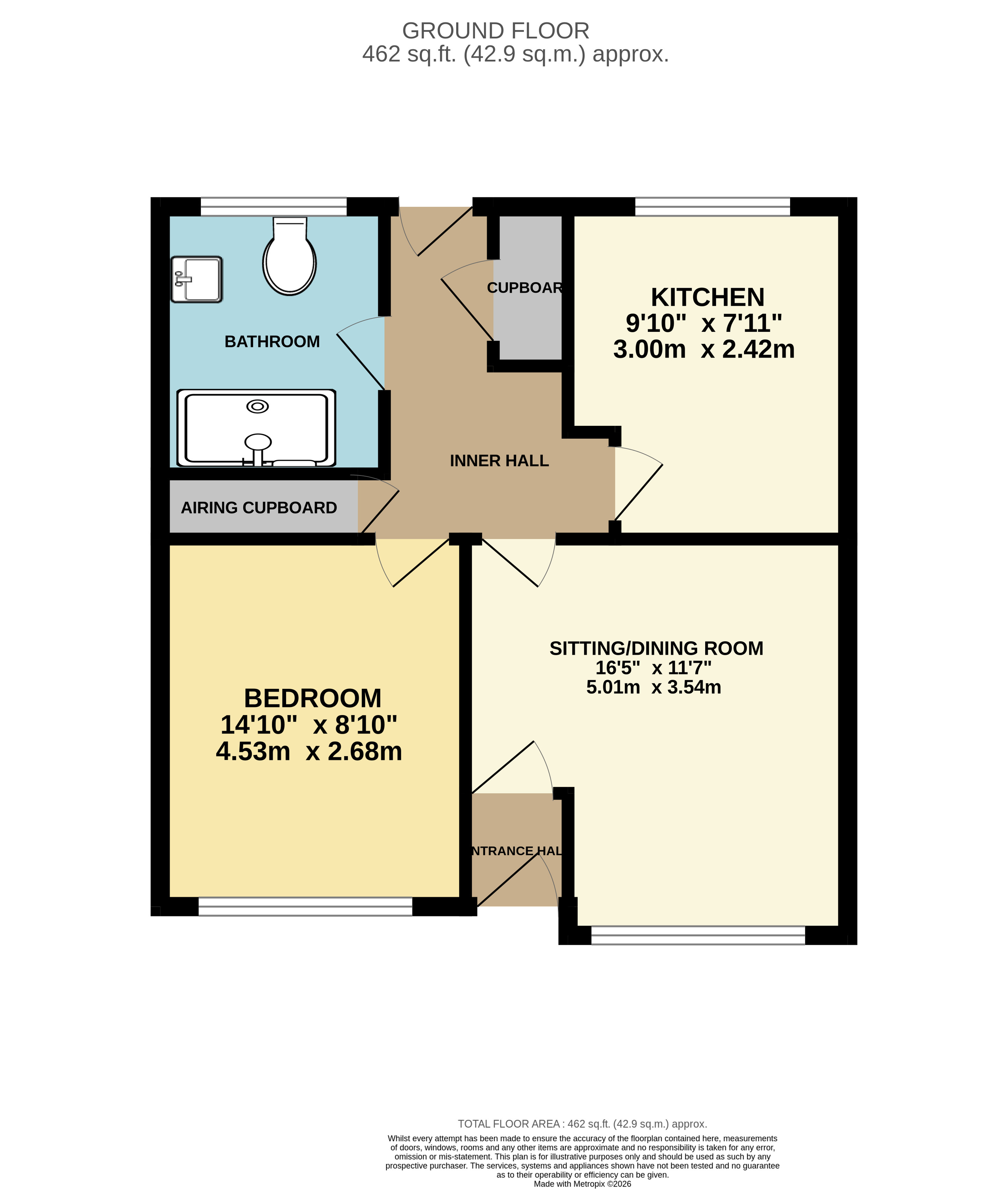 5 Parade Nurseries Market House Lane, Minehead Somerset, Somerset floorplan