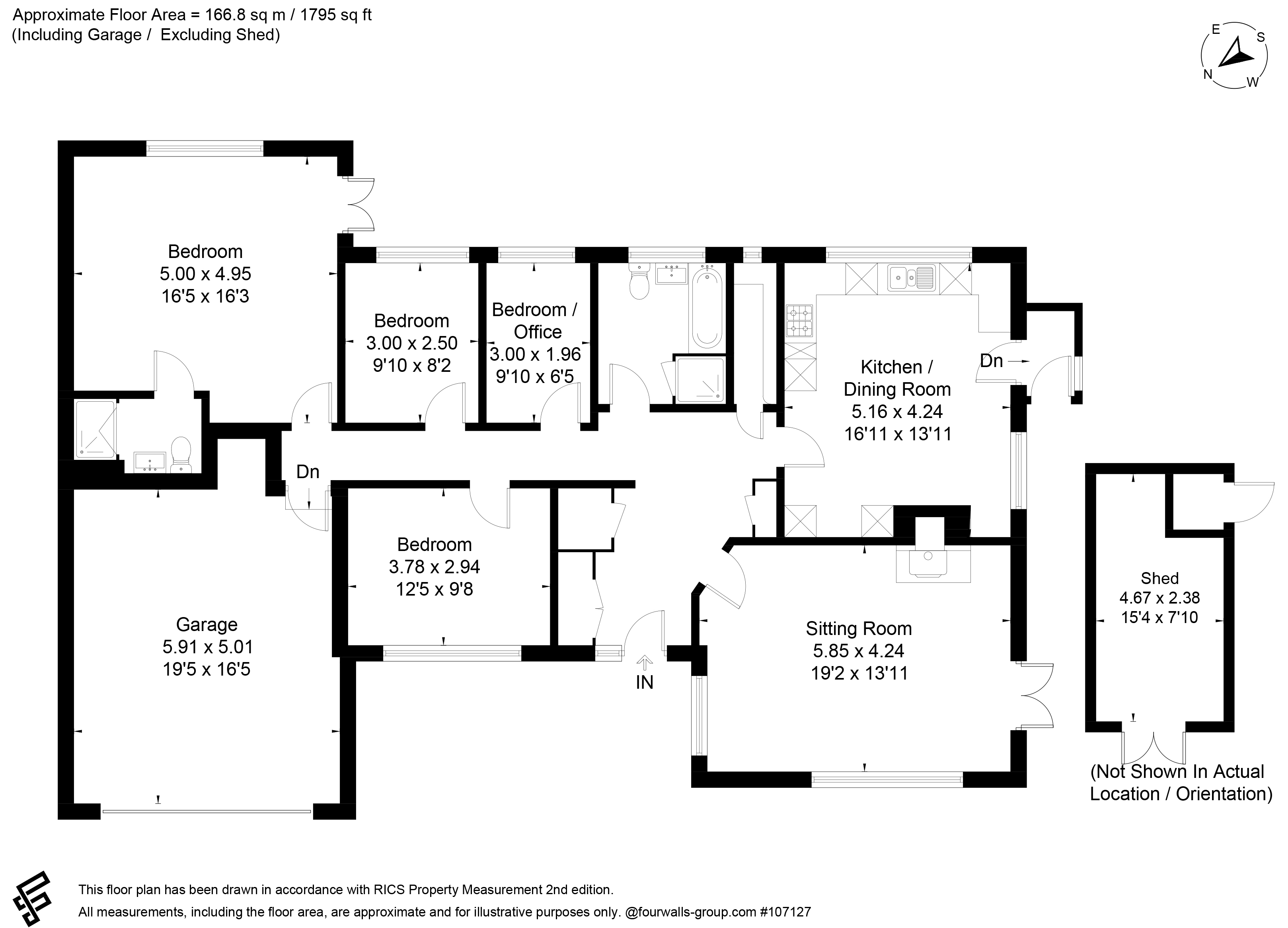 Rosellah,, Hook Lane, Ropley floorplan