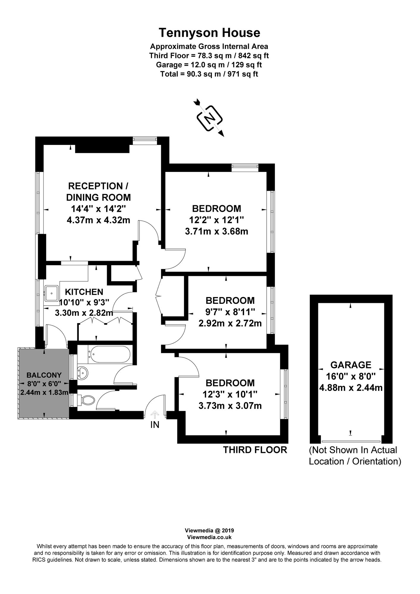 3 Bedrooms Flat for sale in Stanley Avenue, New Malden KT3