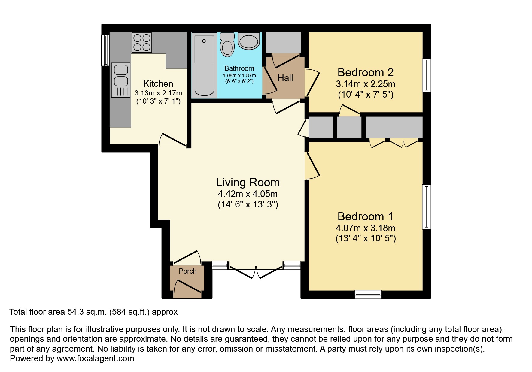 11 Abbey Court (Battle), Battle floorplan