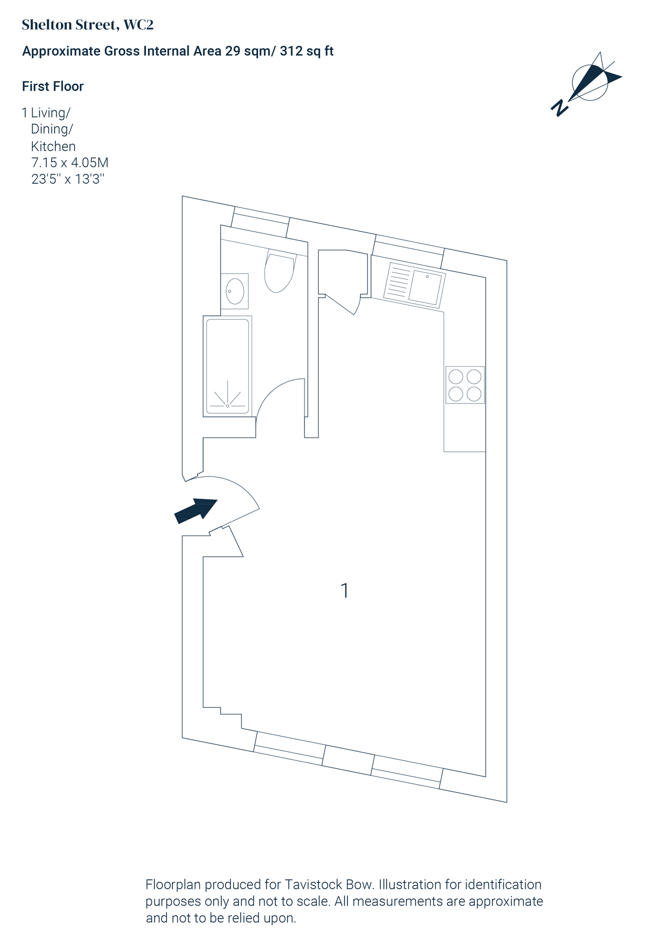 Flat 2, 15-17 Shelton Street, Covent Garden floorplan