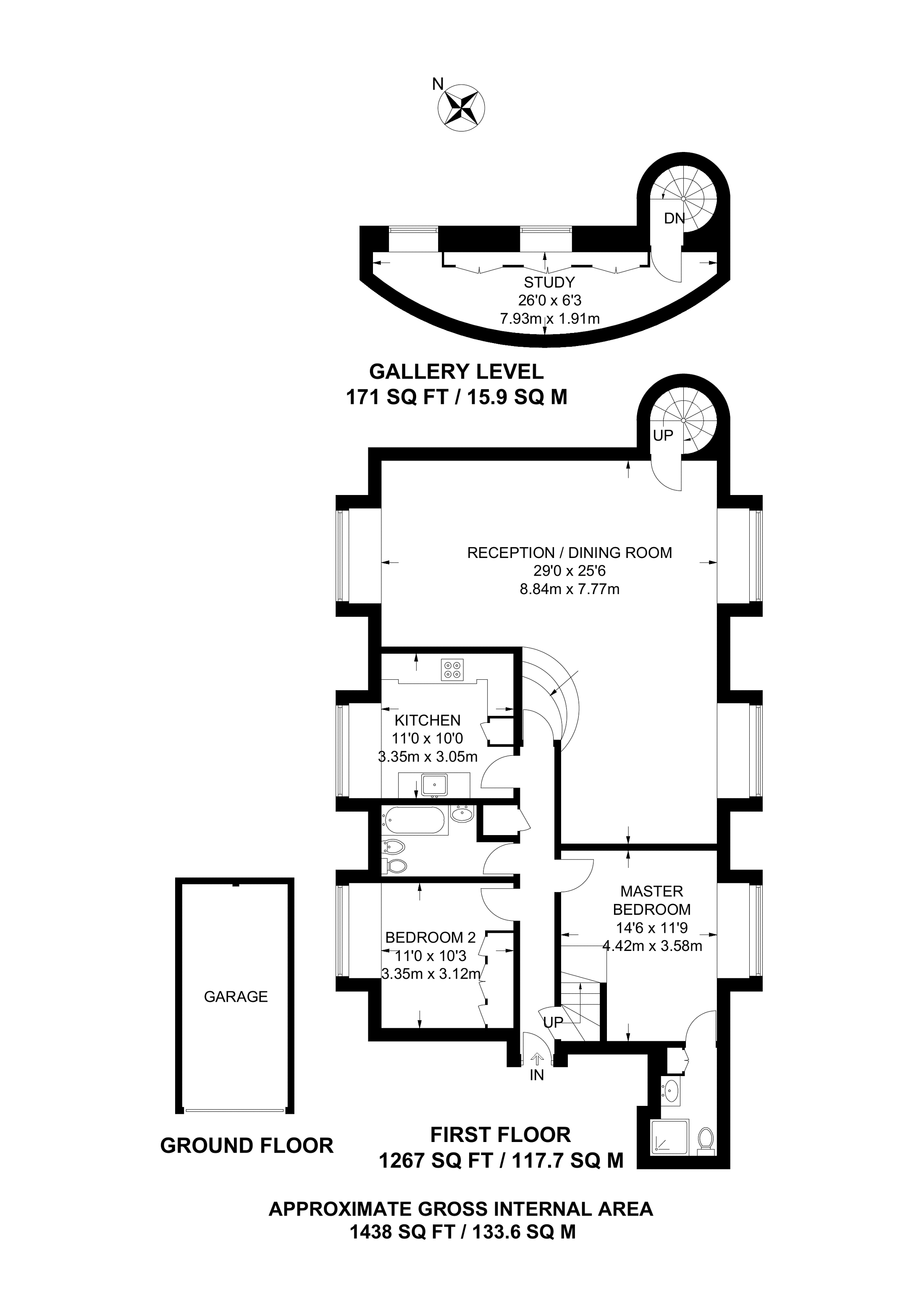 2 Bedrooms Flat to rent in Horseshoe Lane East, Merrow GU1