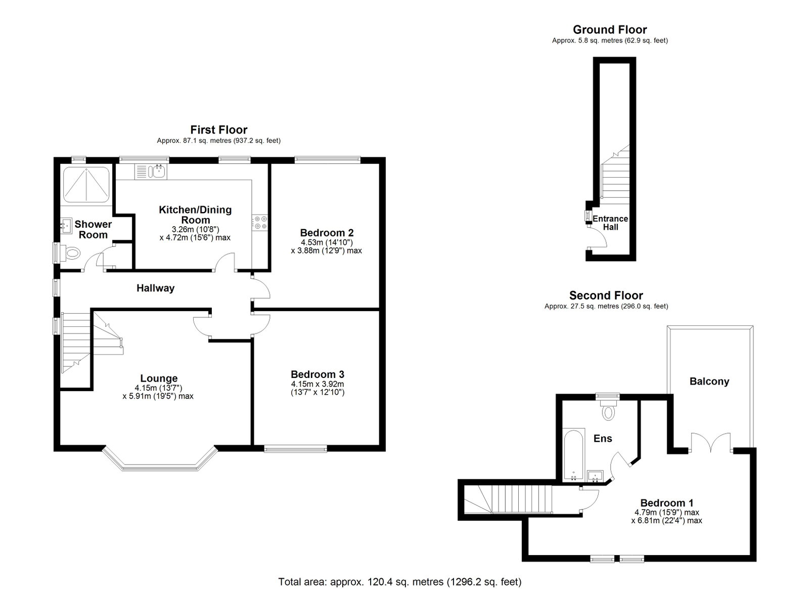 3, Hampton Court, Cardiff floorplan
