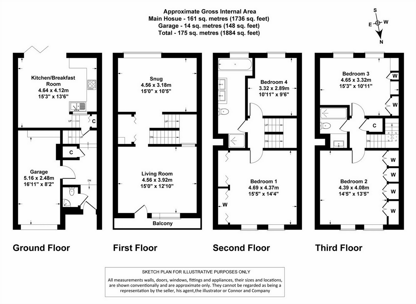 4 Bedrooms End terrace house for sale in Albert Court, Central Cross Drive, Cheltenham GL52