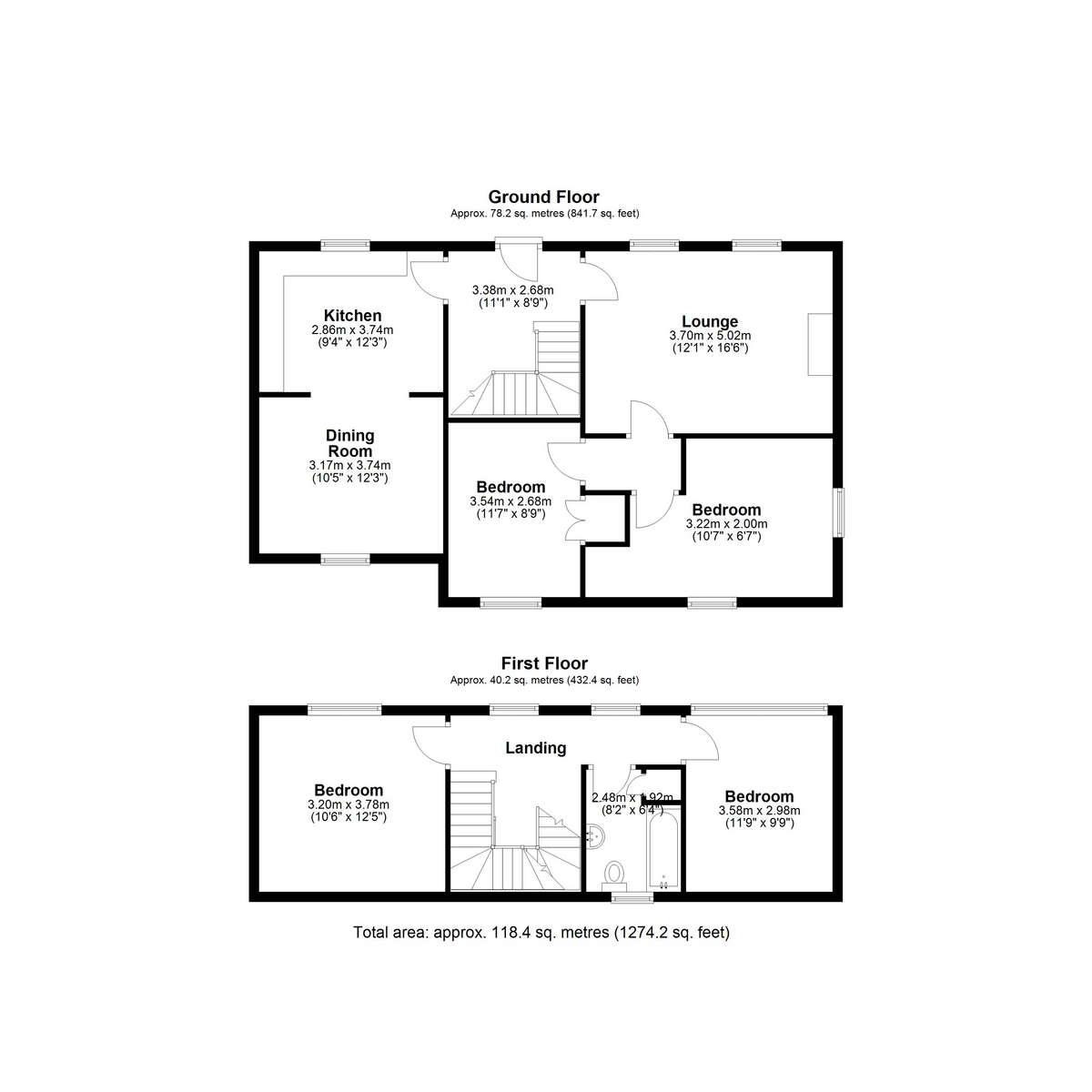 Flat Woodland View, 3, Tetbury Lane, Gloucestershire floorplan