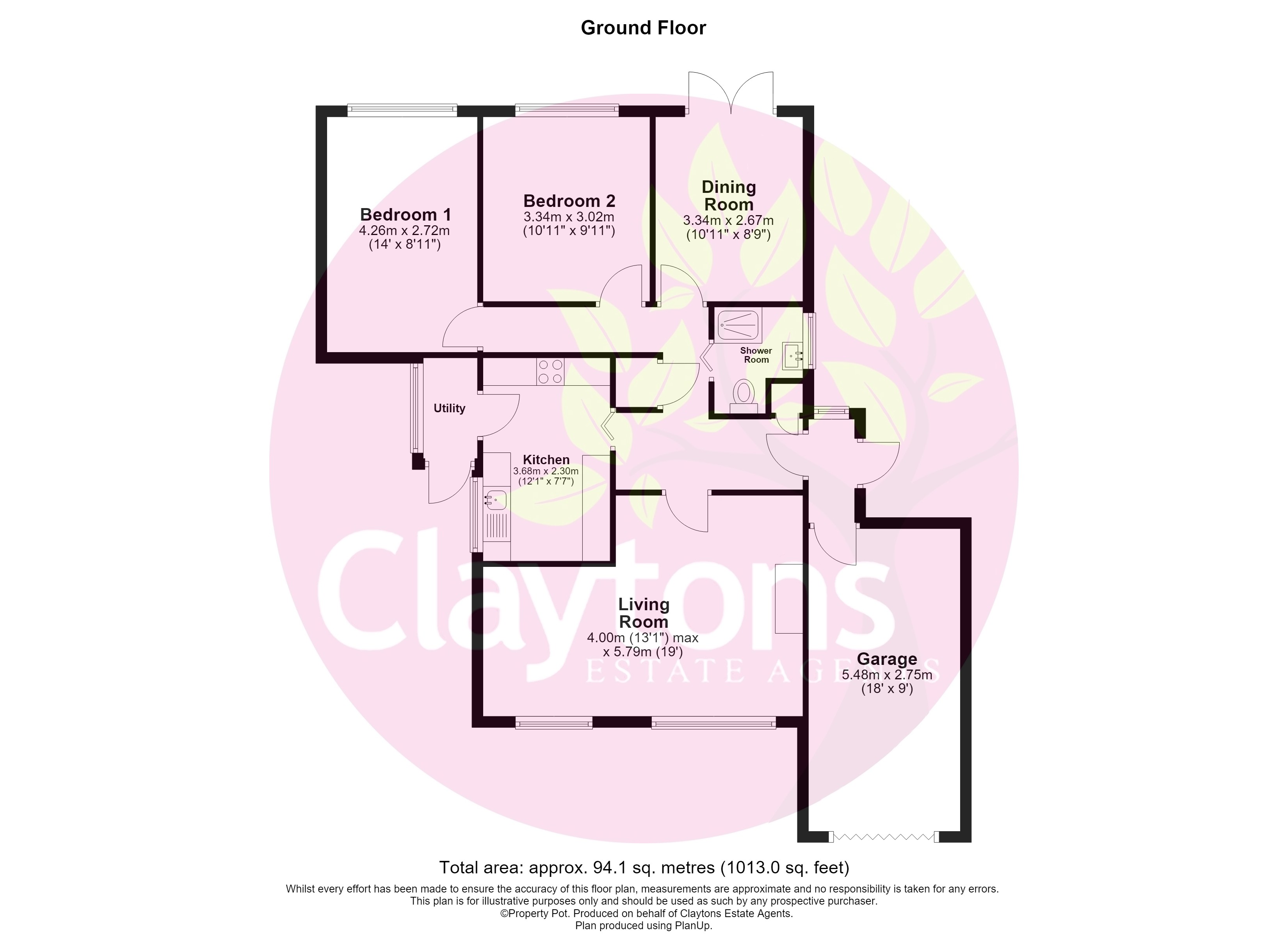14, Redheath Close, Watford floorplan