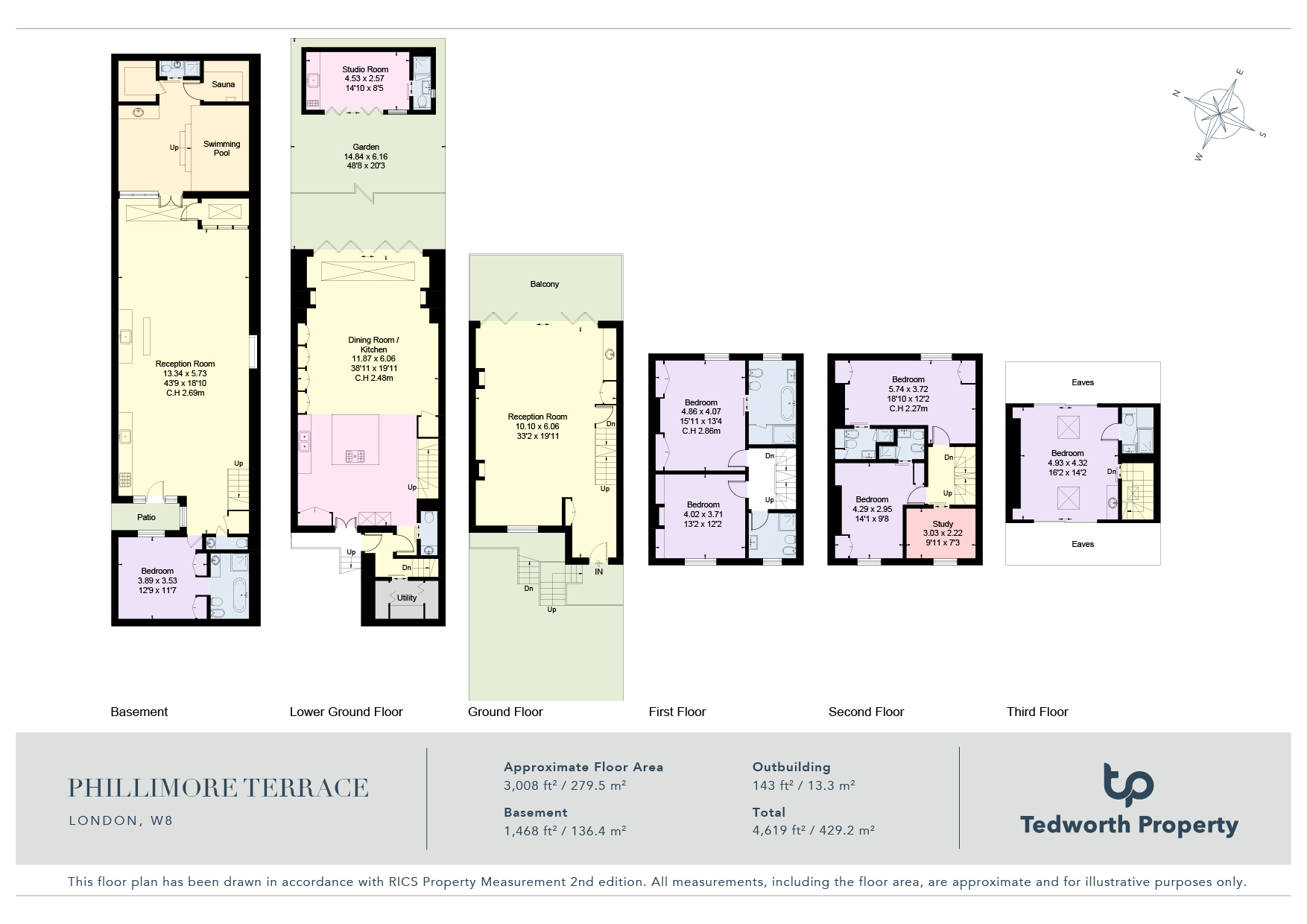 4, Phillimore Terrace, Kensington floorplan