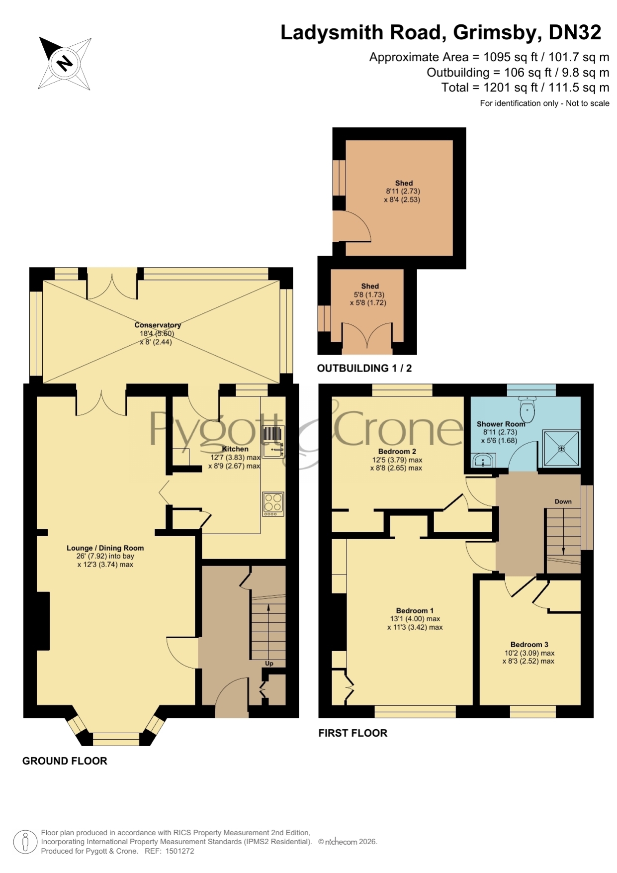 159, Ladysmith Road, Grimsby floorplan
