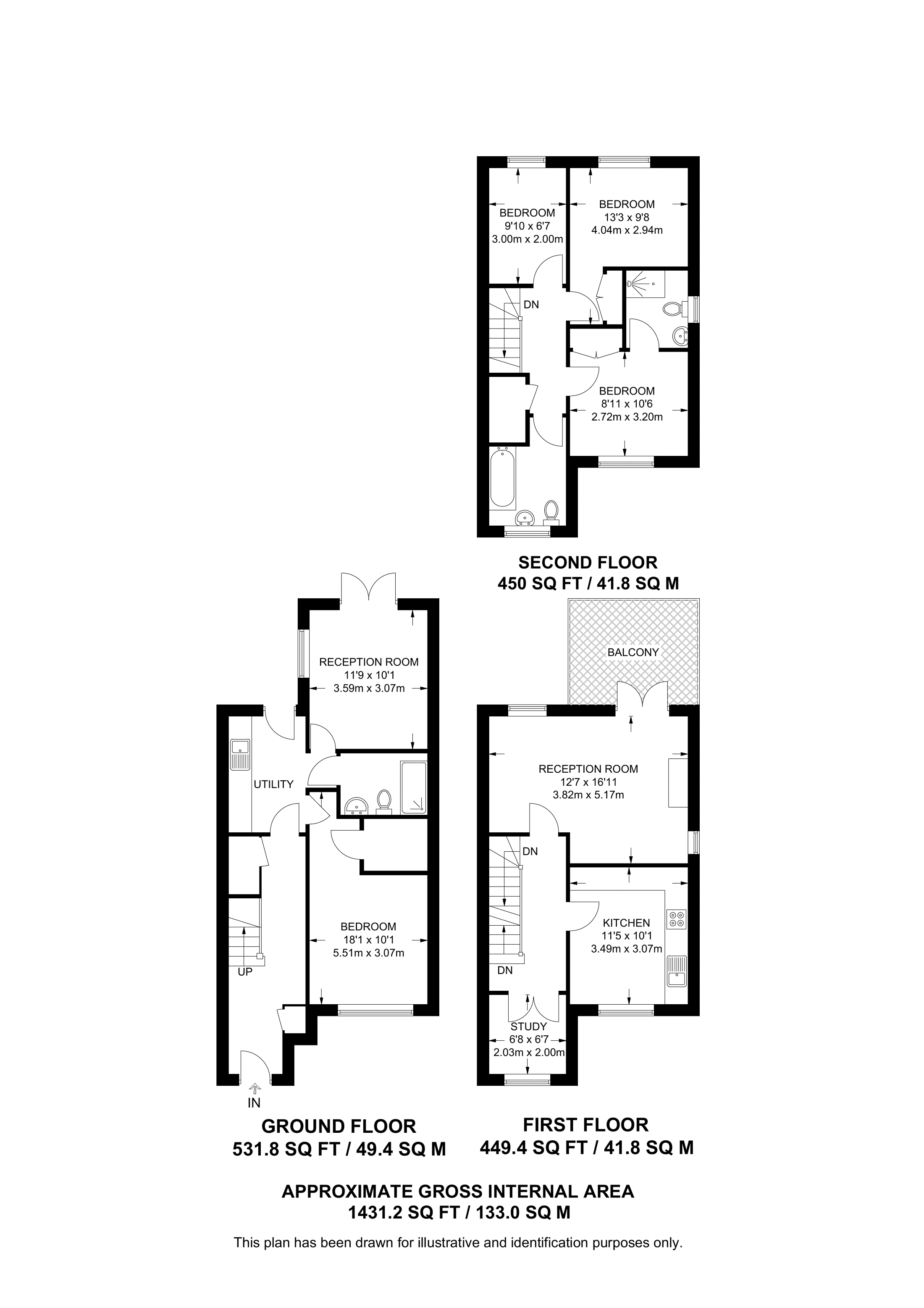 Merlin Way, Watford floorplan