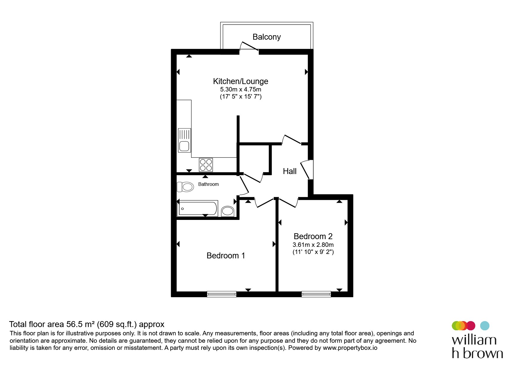 12, Hartley House, Clockhouse Way, Braintree floorplan