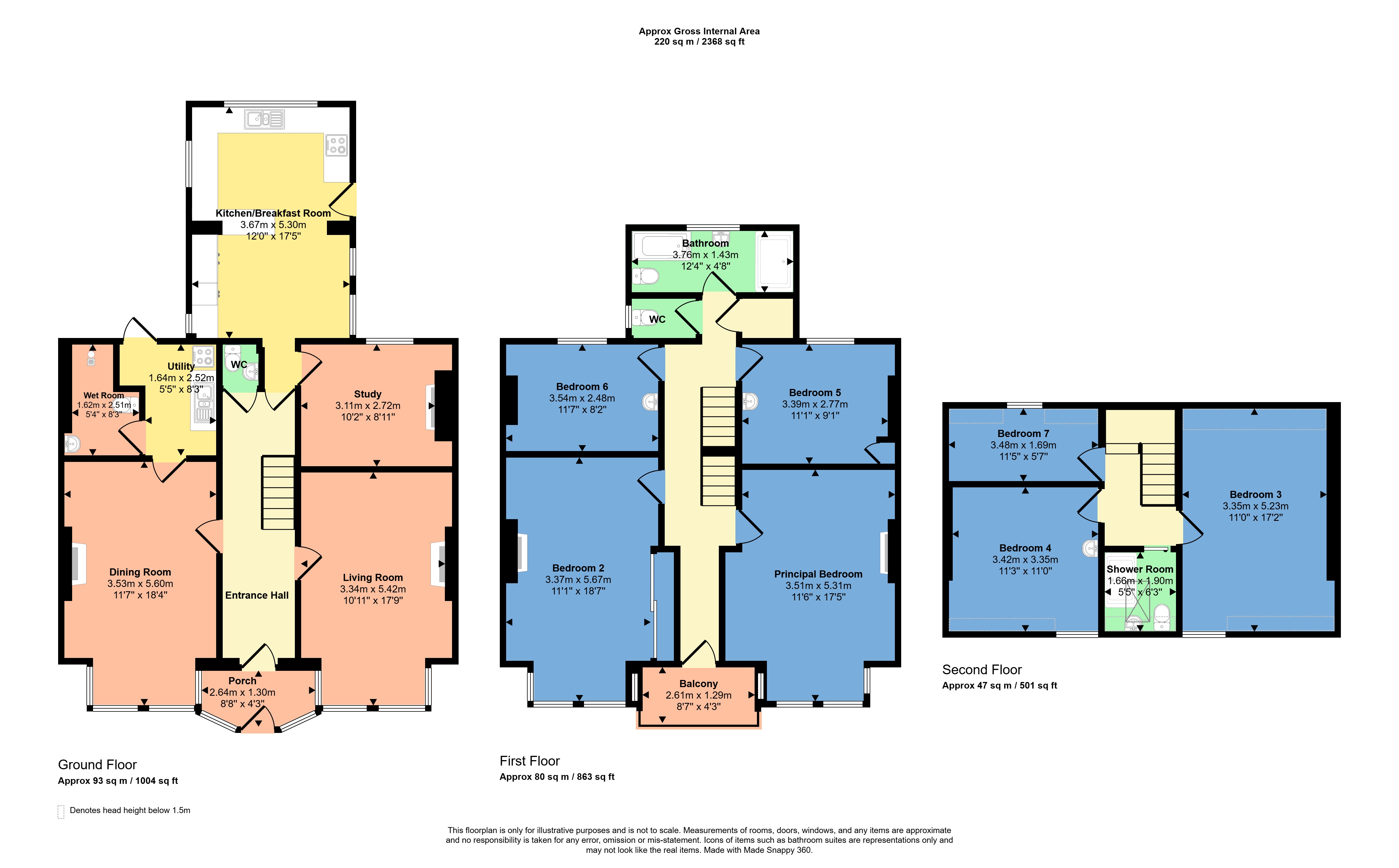 8, Flexbury Park Road, Bude floorplan