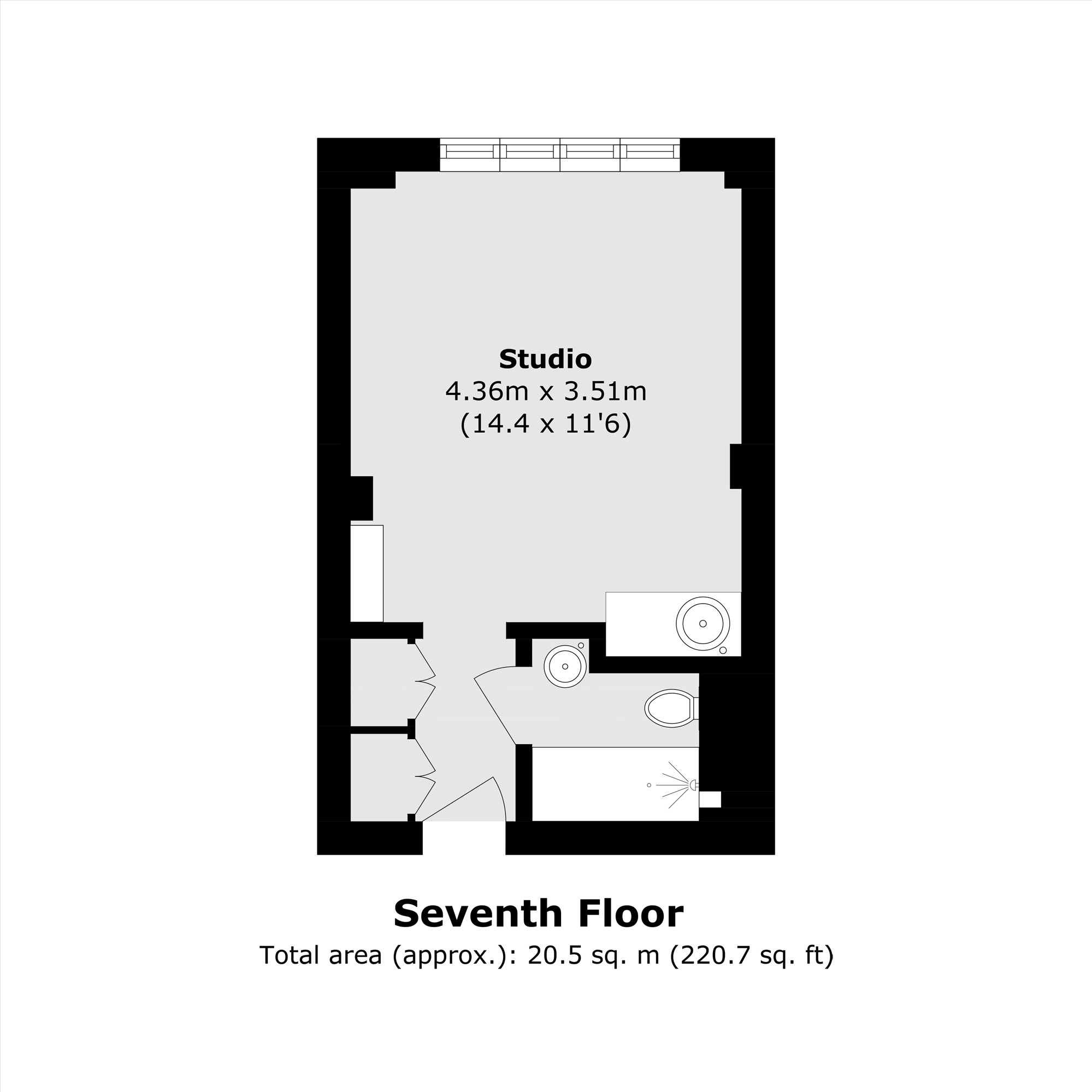 Flat 371, Russell Court, Woburn Place, London floorplan