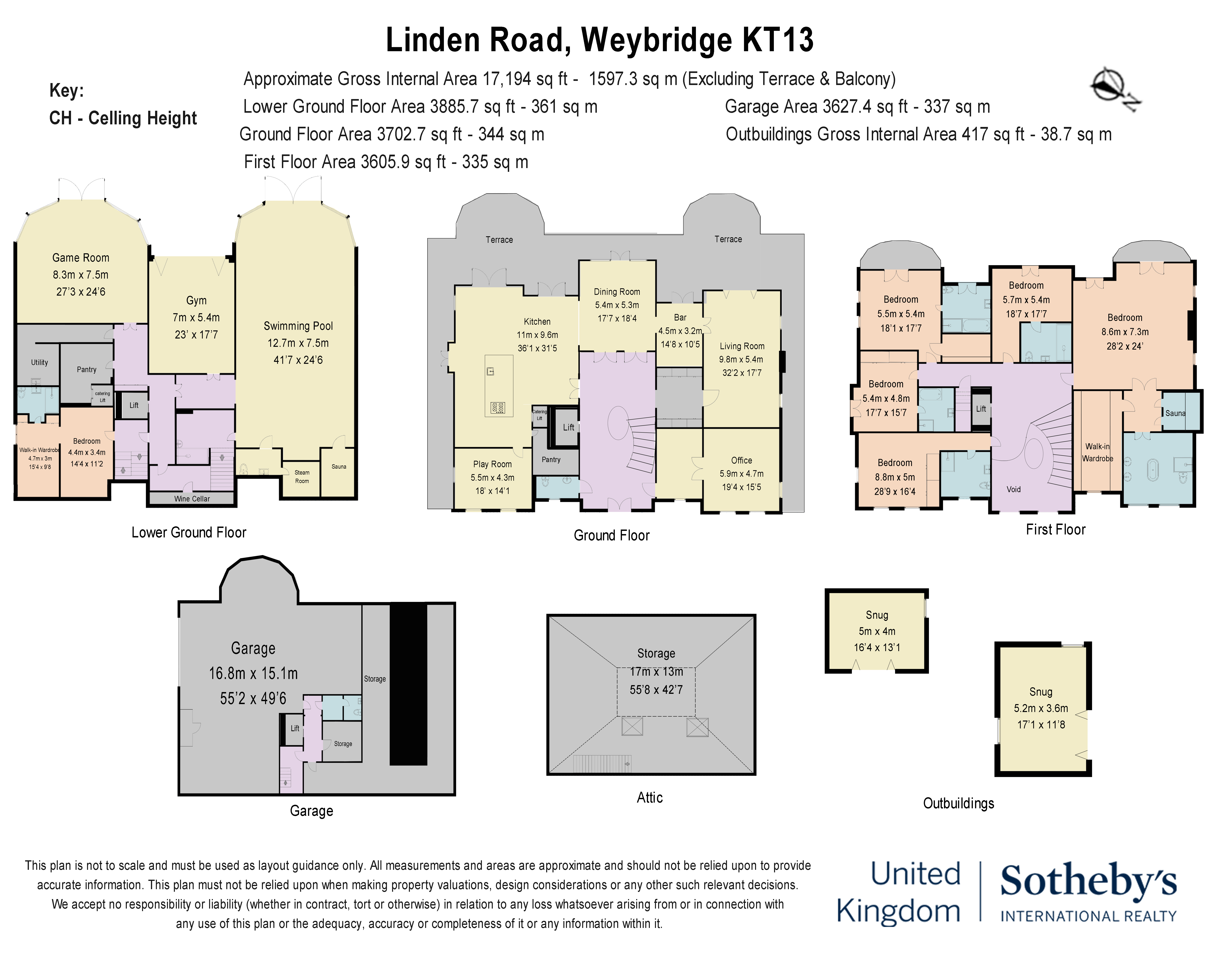 St. Georges Hill, Weybridge, Surrey floorplan