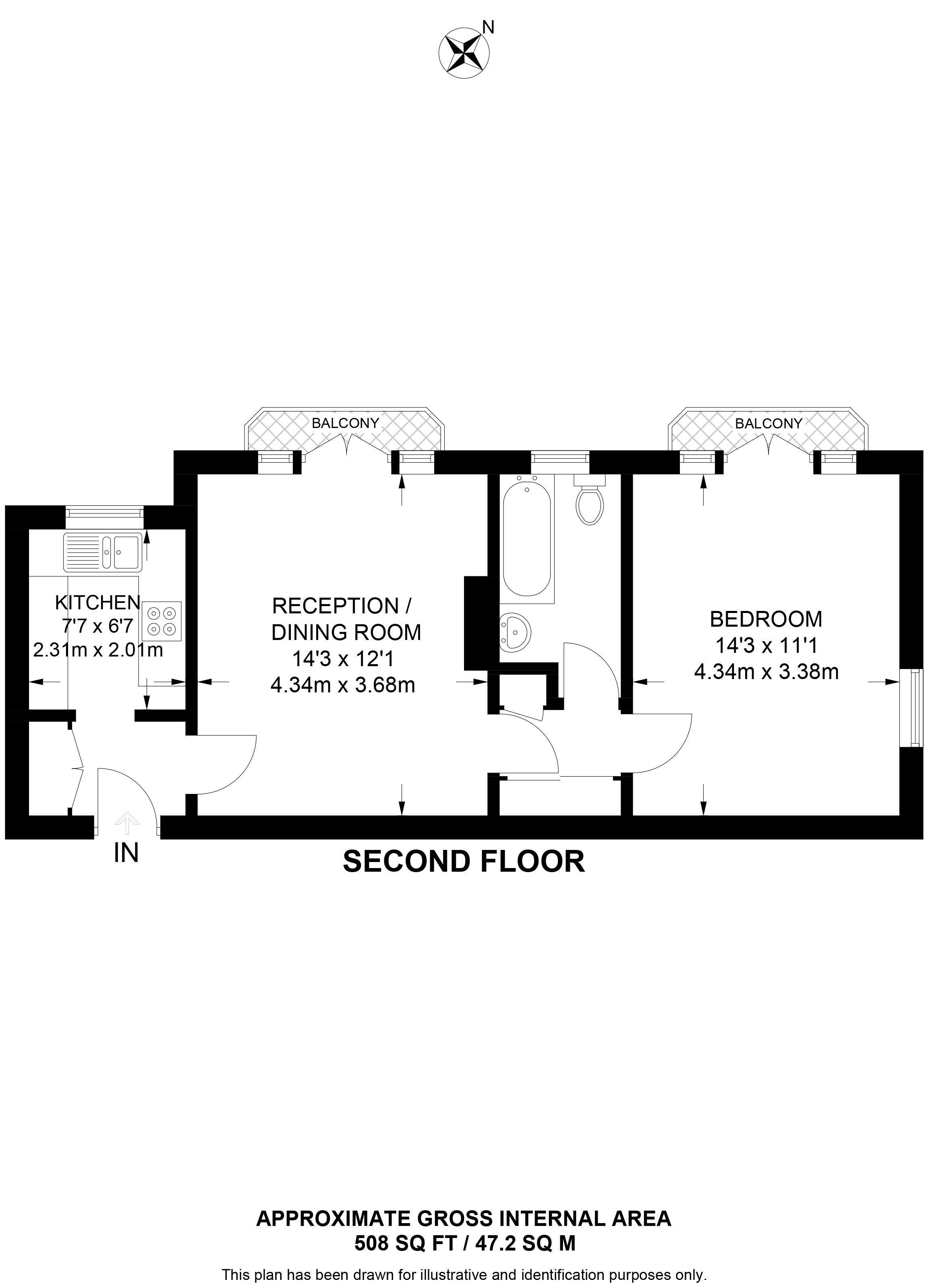 Berkeley Court, Coley Avenue, Reading floorplan