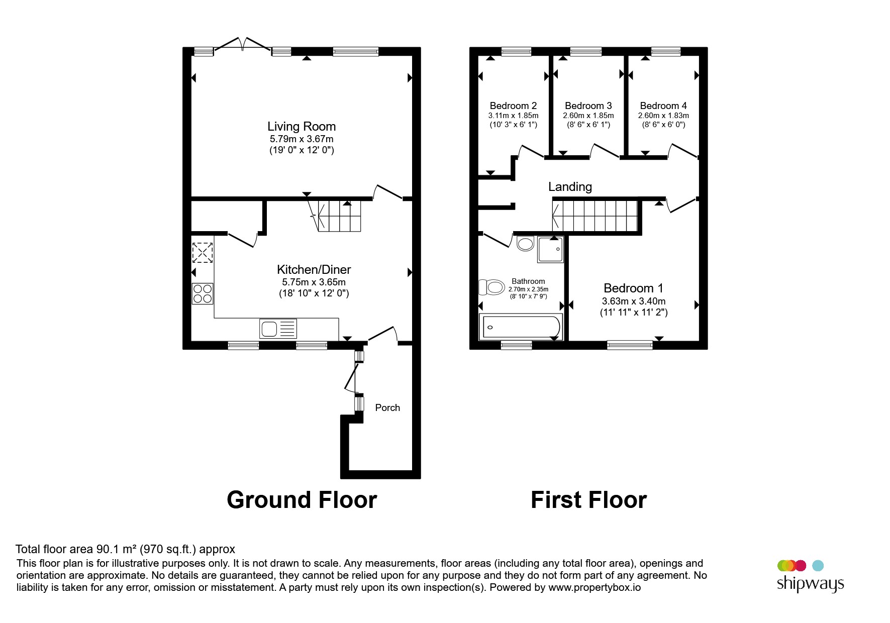 25, Tilshead Close, BIRMINGHAM floorplan