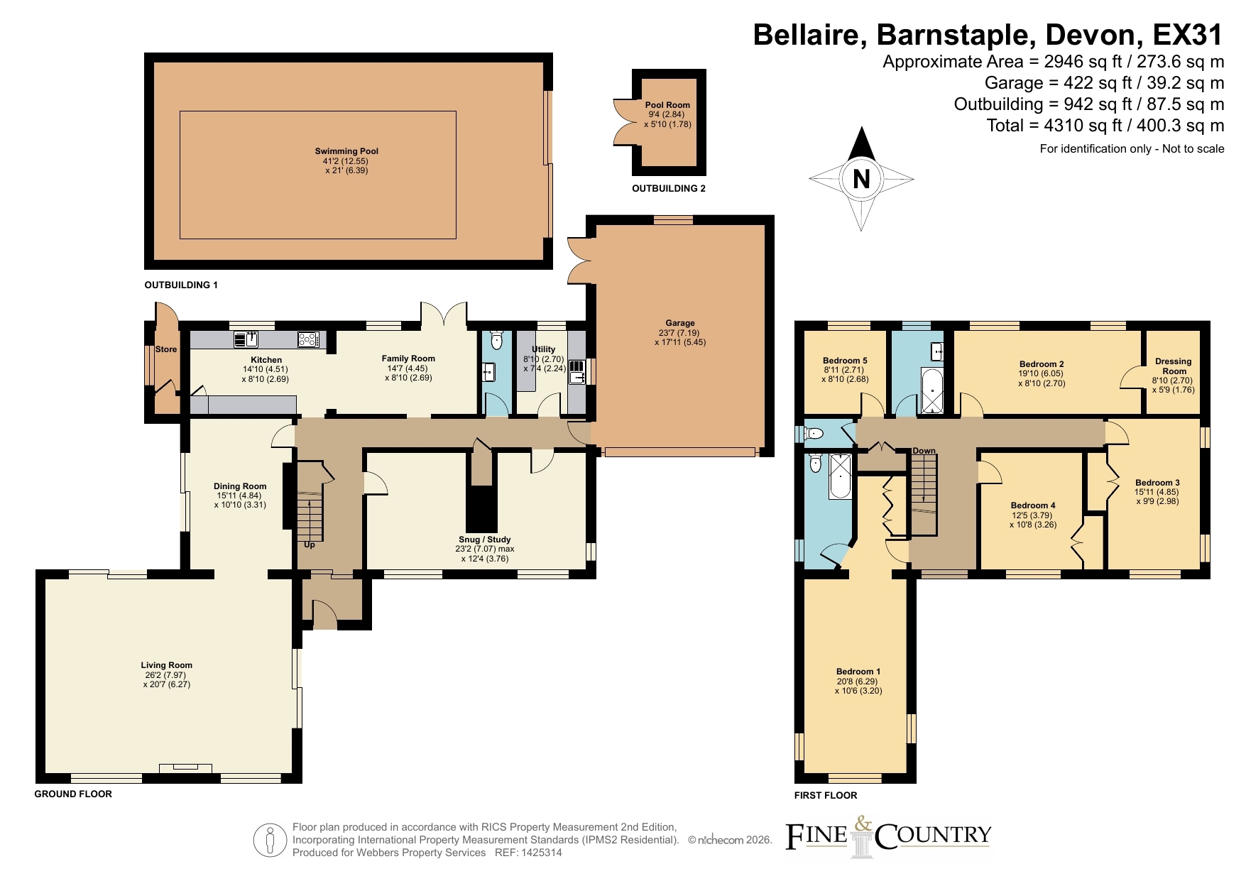 Friendship,, Bellaire, Devon floorplan