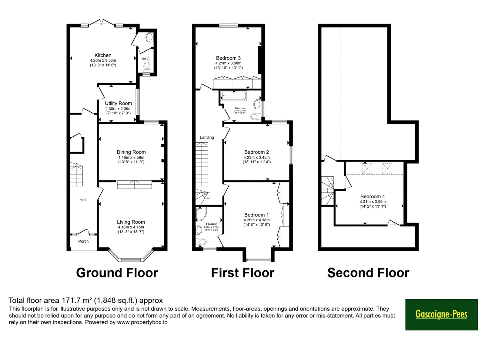 16, Lynwood Drive, Worcester Park floorplan