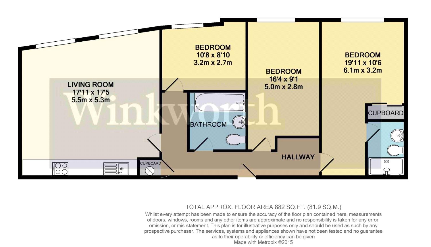 206 Honister,, 20 Alfred Street, Berkshire floorplan