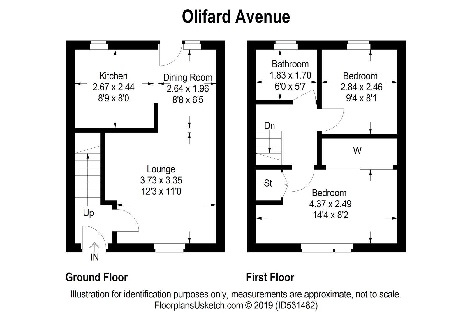 2 Bedrooms Terraced house for sale in Olifard Avenue, Bothwell, Glasgow G71