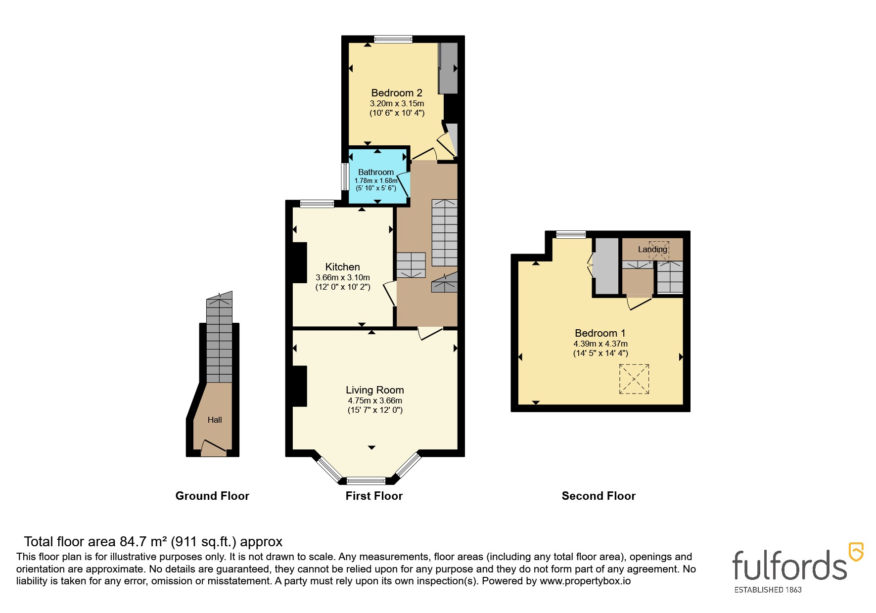 Flat 2, 40, Oxford Road, Devon floorplan
