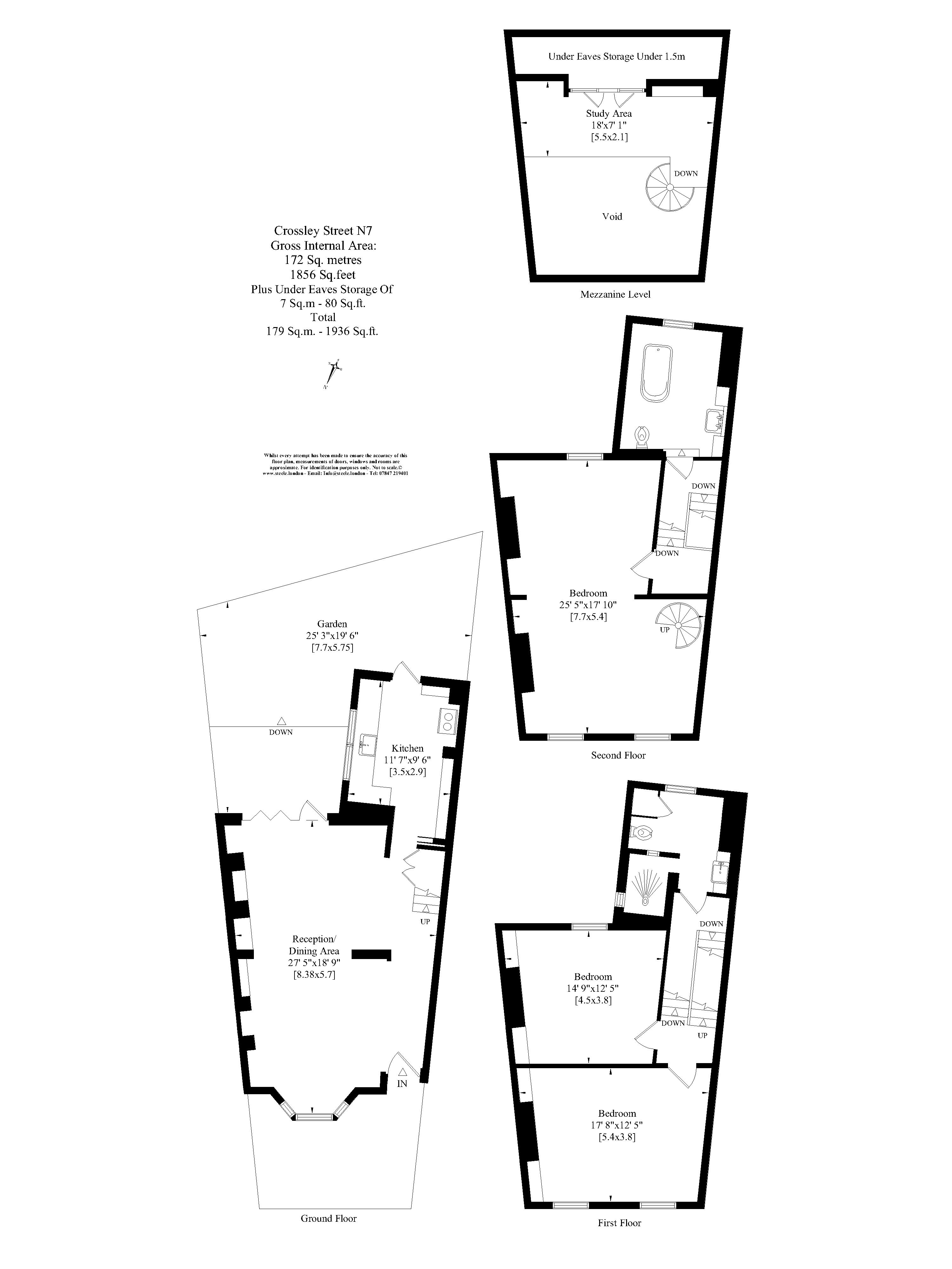 45, Crossley Street, London floorplan