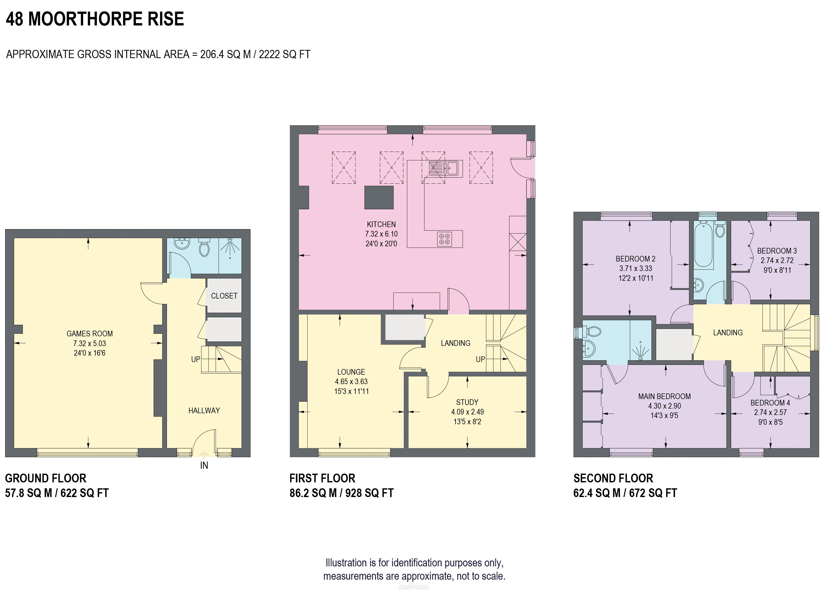 48, Moorthorpe Rise, Sheffield floorplan