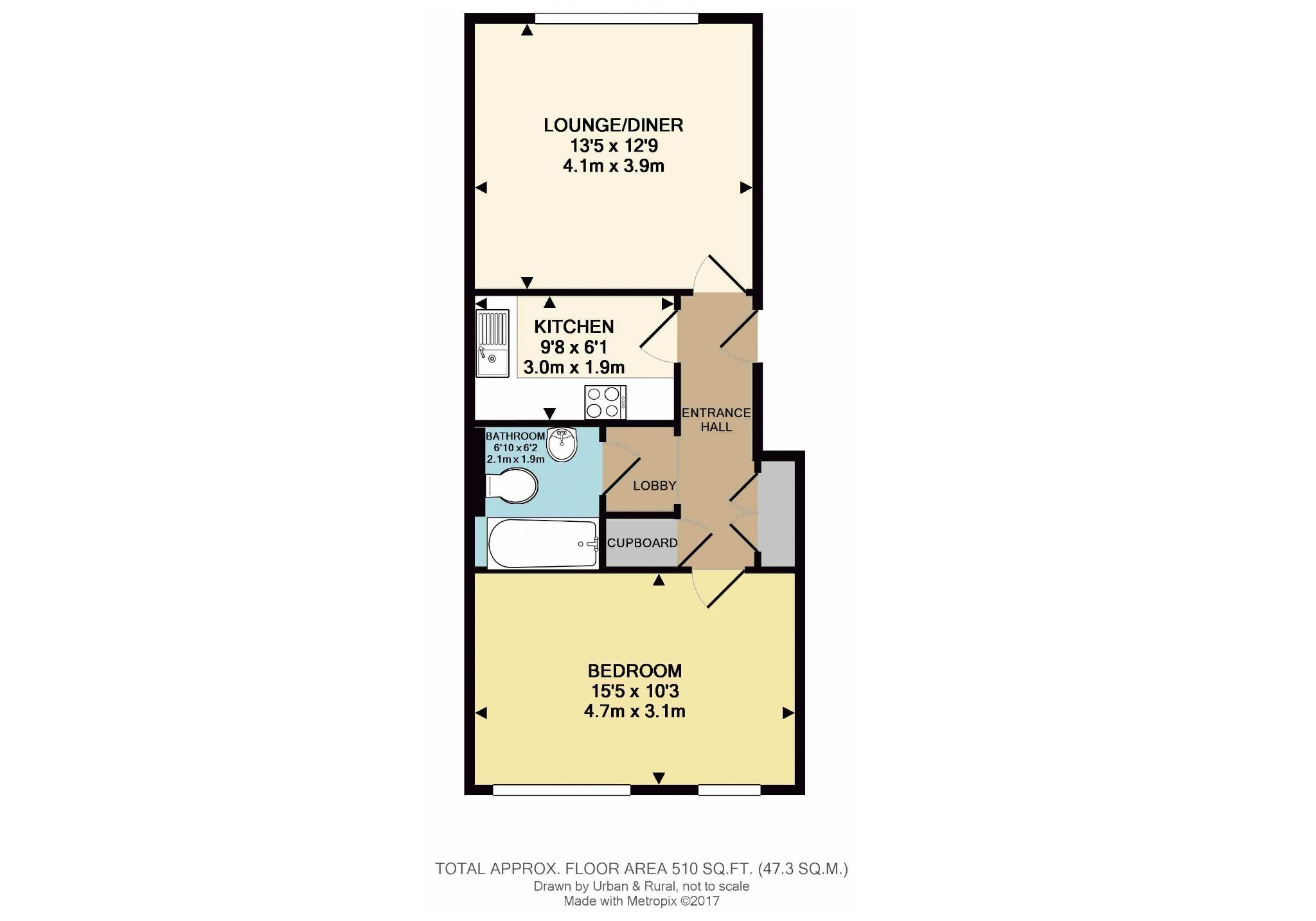 17, The Hawthorns, Bedford floorplan