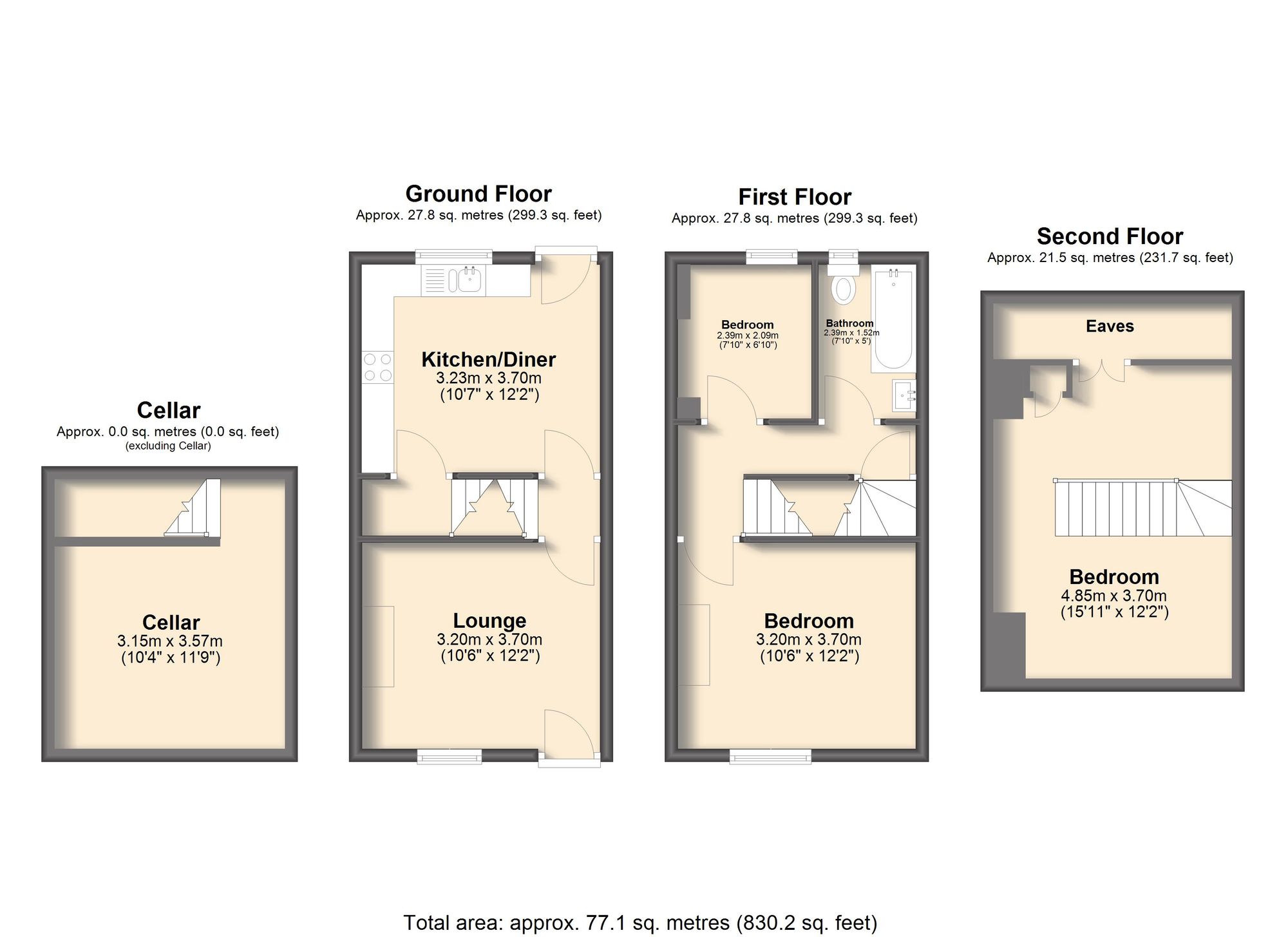 21 Marr Terrace, Sheffield floorplan