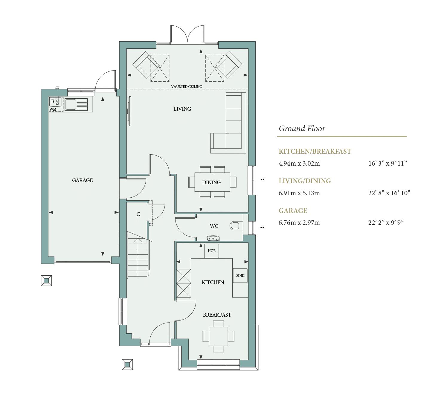 5 Bedrooms Semi-detached house for sale in Barleycroft, Church Street, Rudgwick RH12